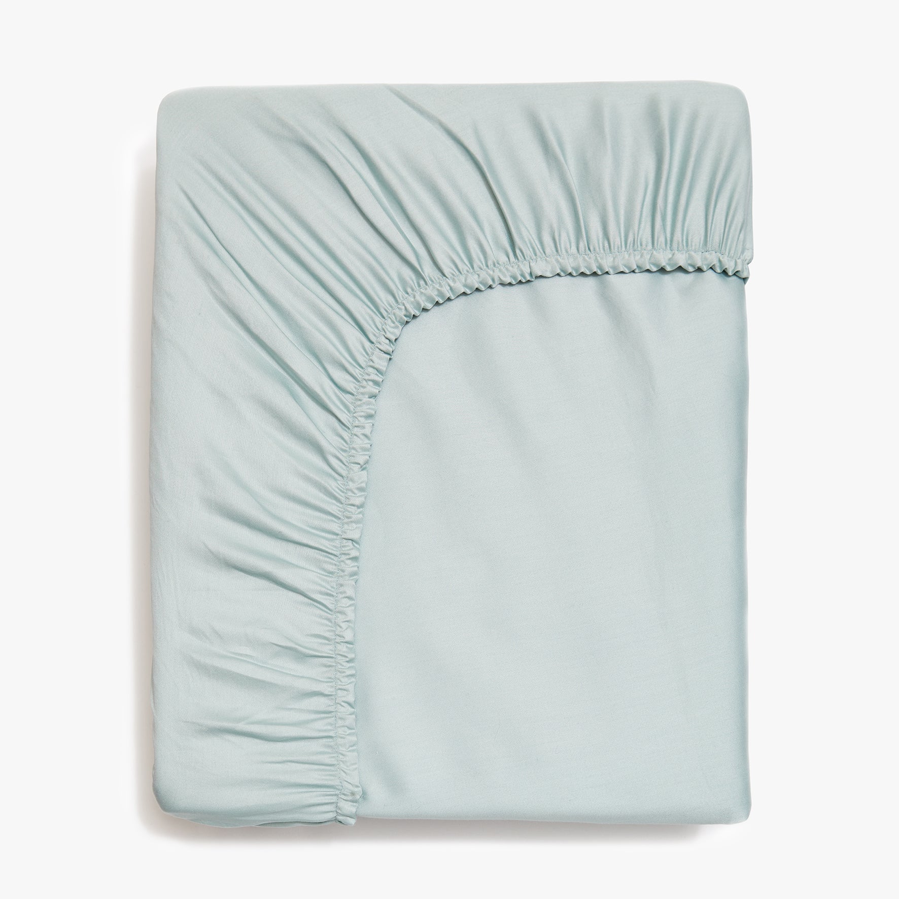 Solid Fitted Sheet - Aqua