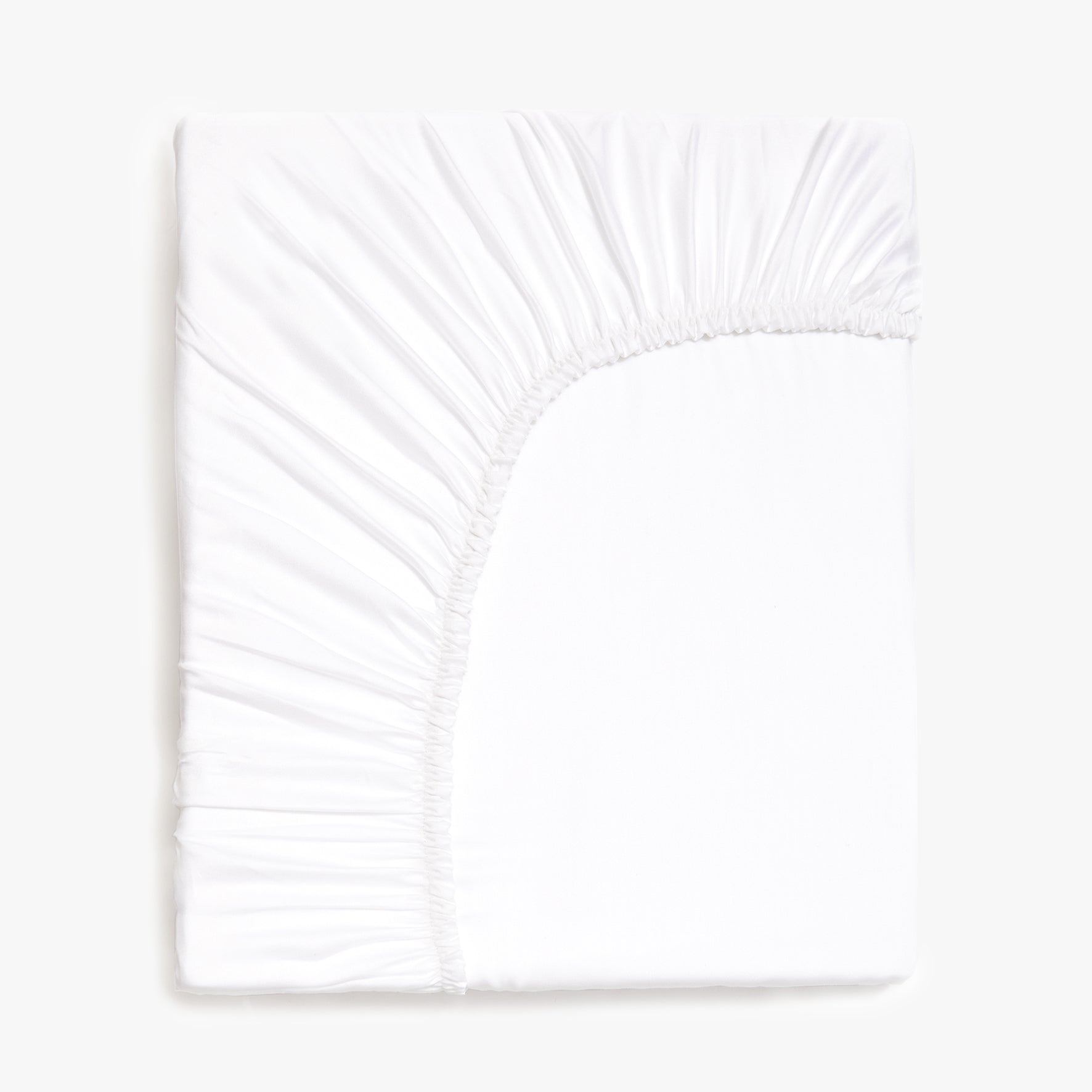 Solid Fitted Sheet - White