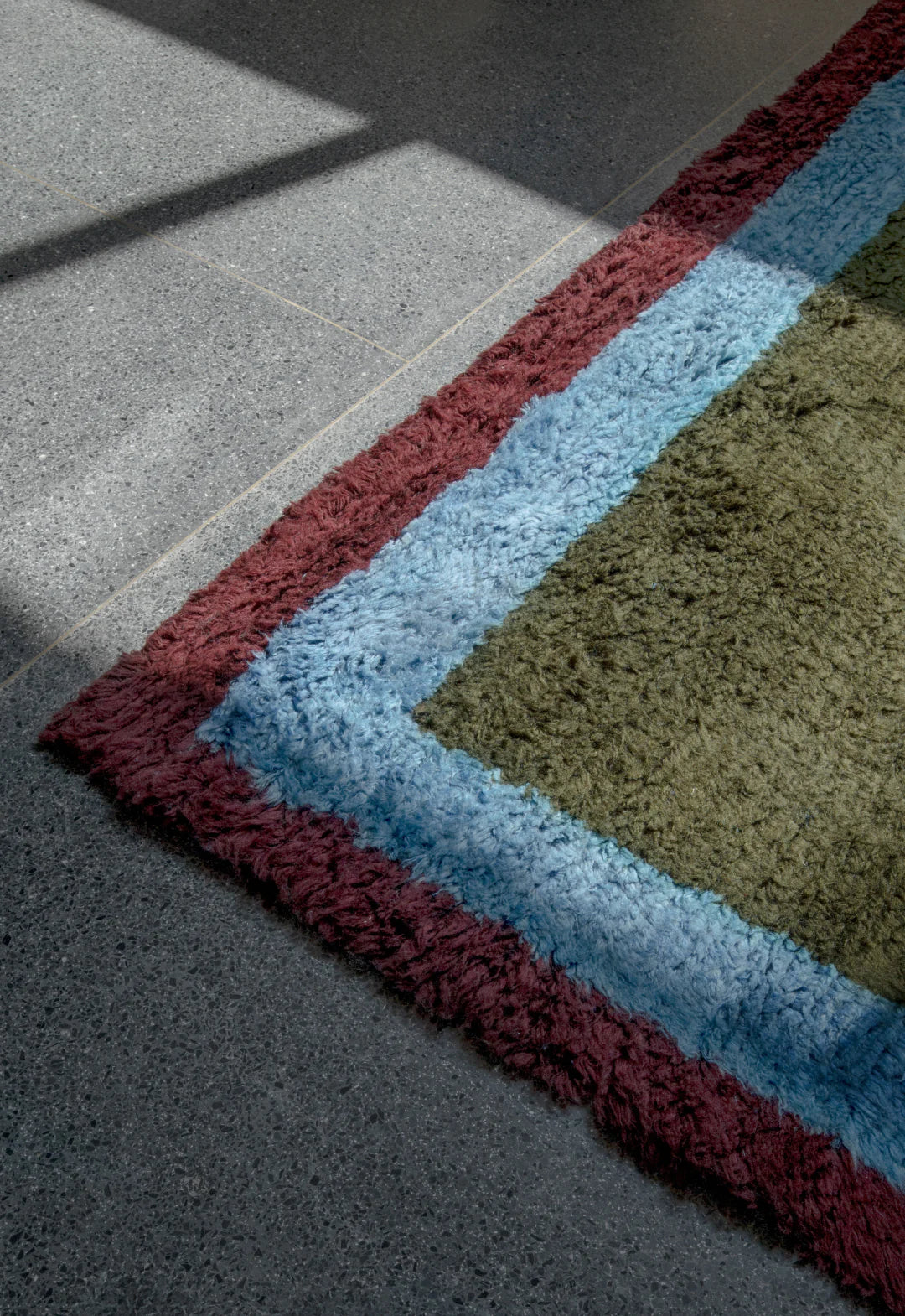 Shaggy Edge Wool Rug - Amber