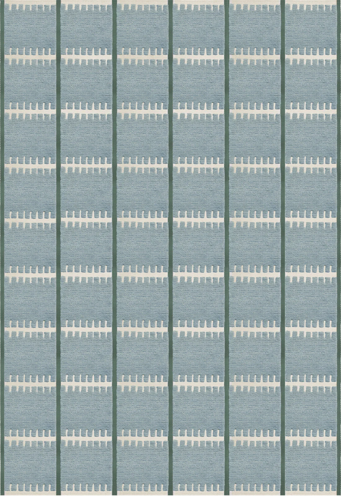 Lily Wool Rug - Blue