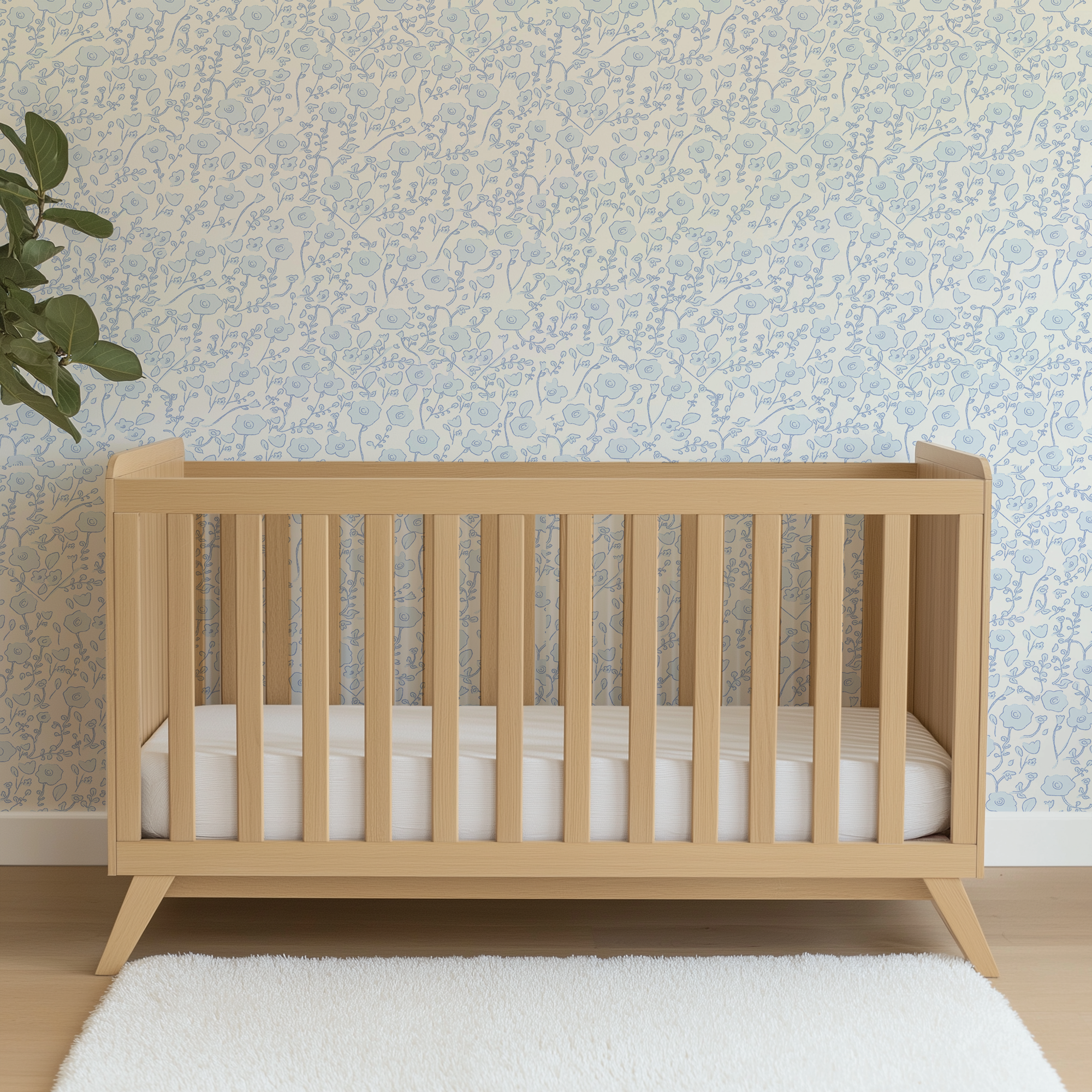 Blooming Toile Peel and Stick Wallpaper - Blue