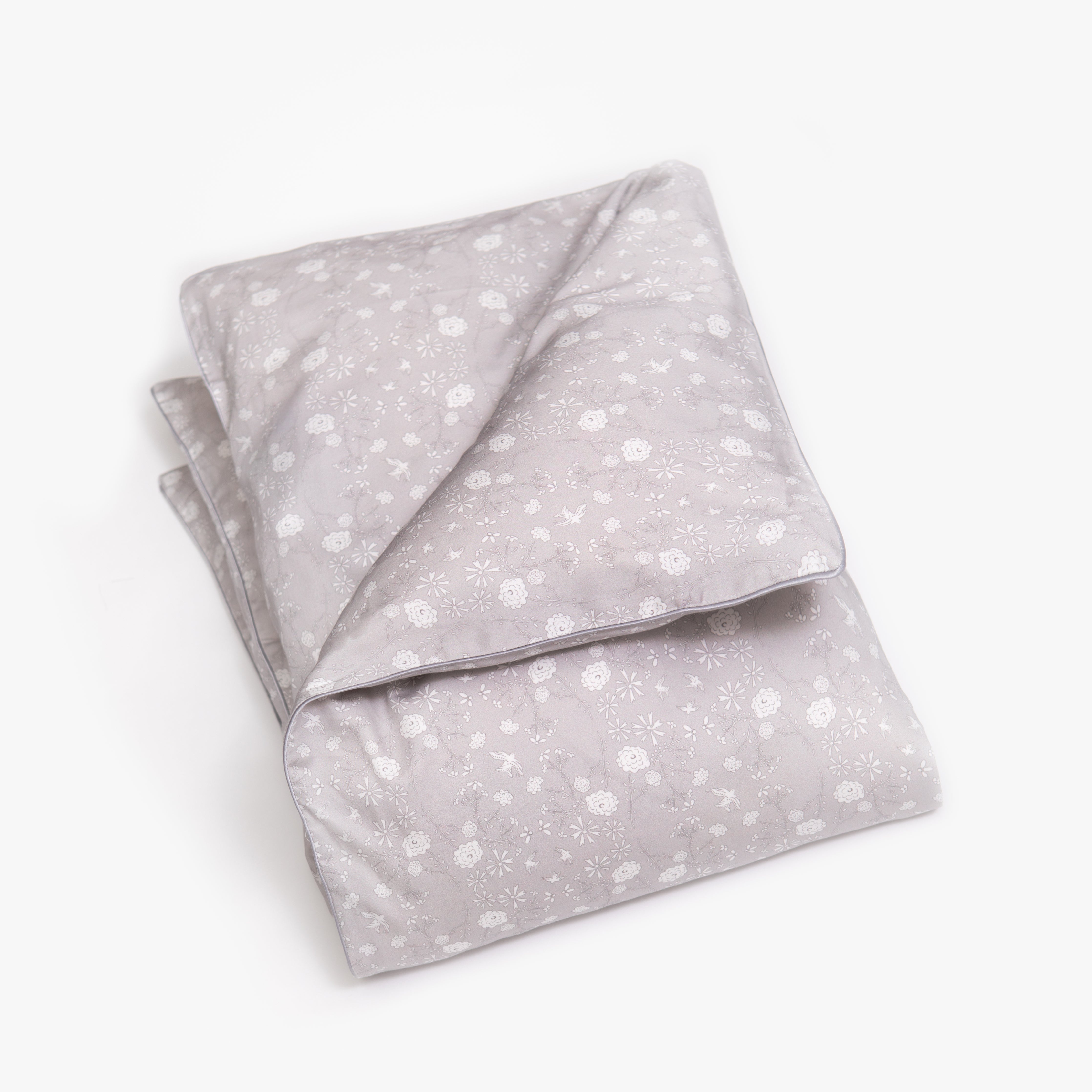 Birdβs Song Baby Duvet - Grey