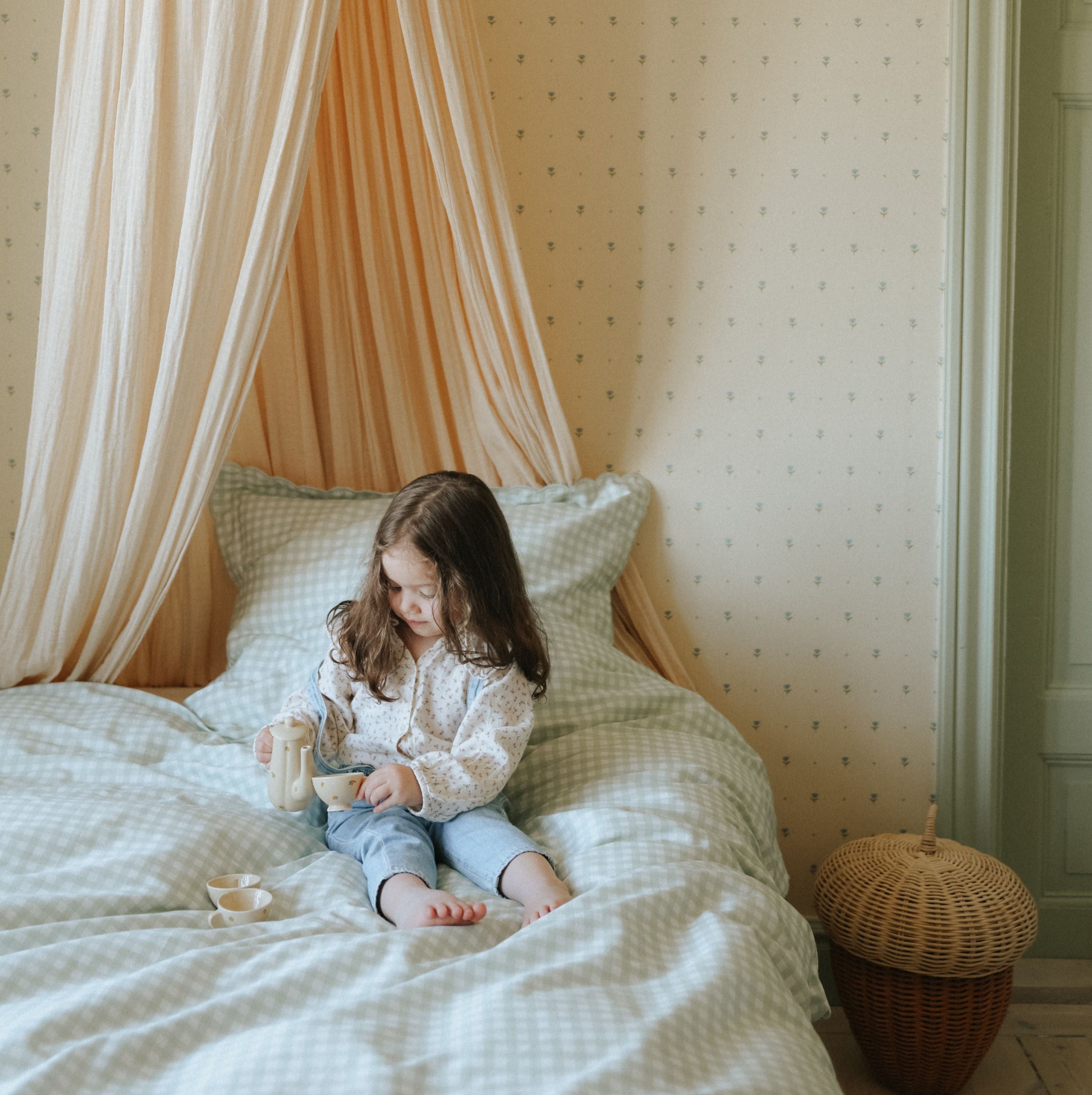 Picnic Gingham Twin Set - Green