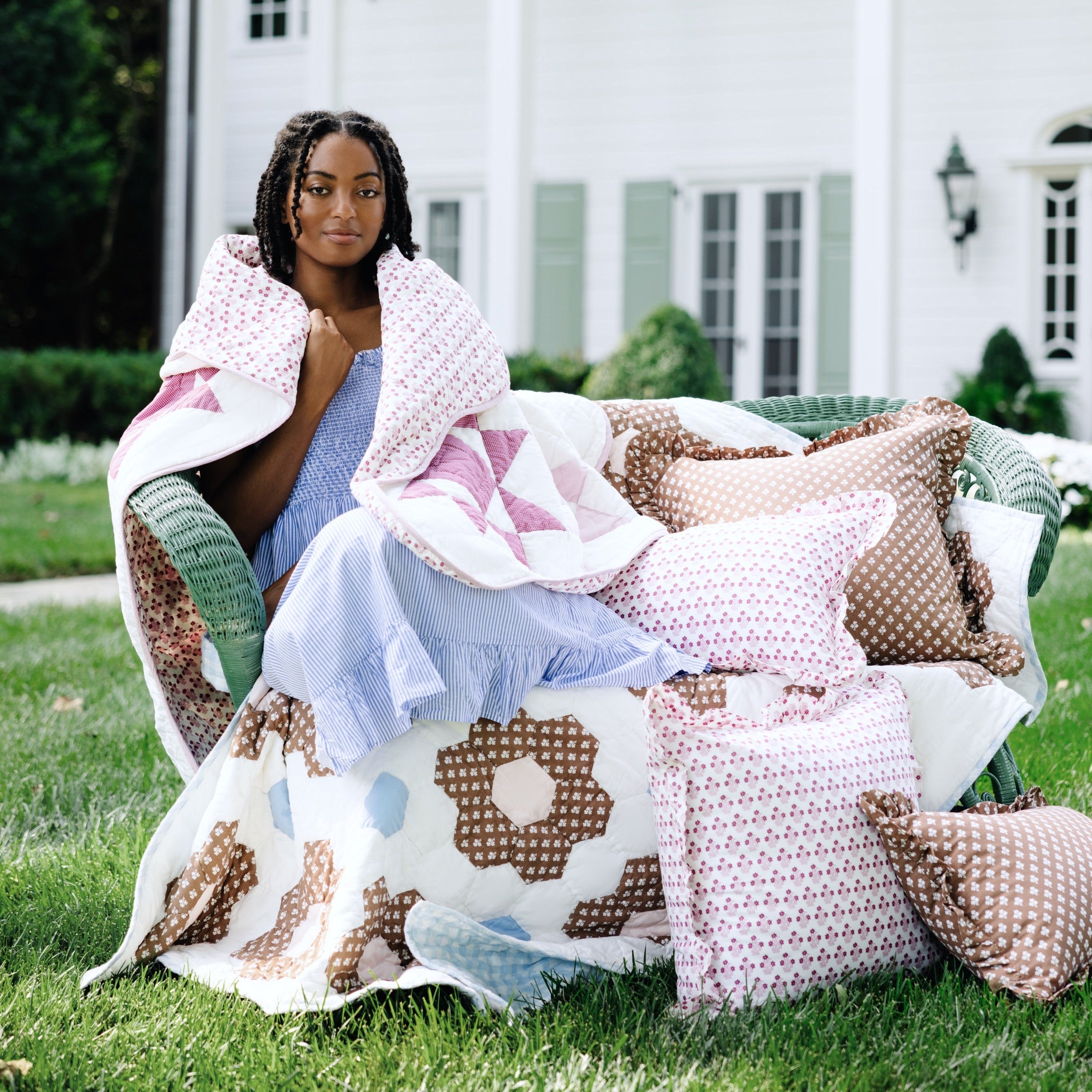 Abigail Ruffled Lumbar Pillow