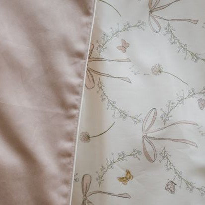Bows & Butterfly Kisses Full/Queen Duvet Cover - Pink
