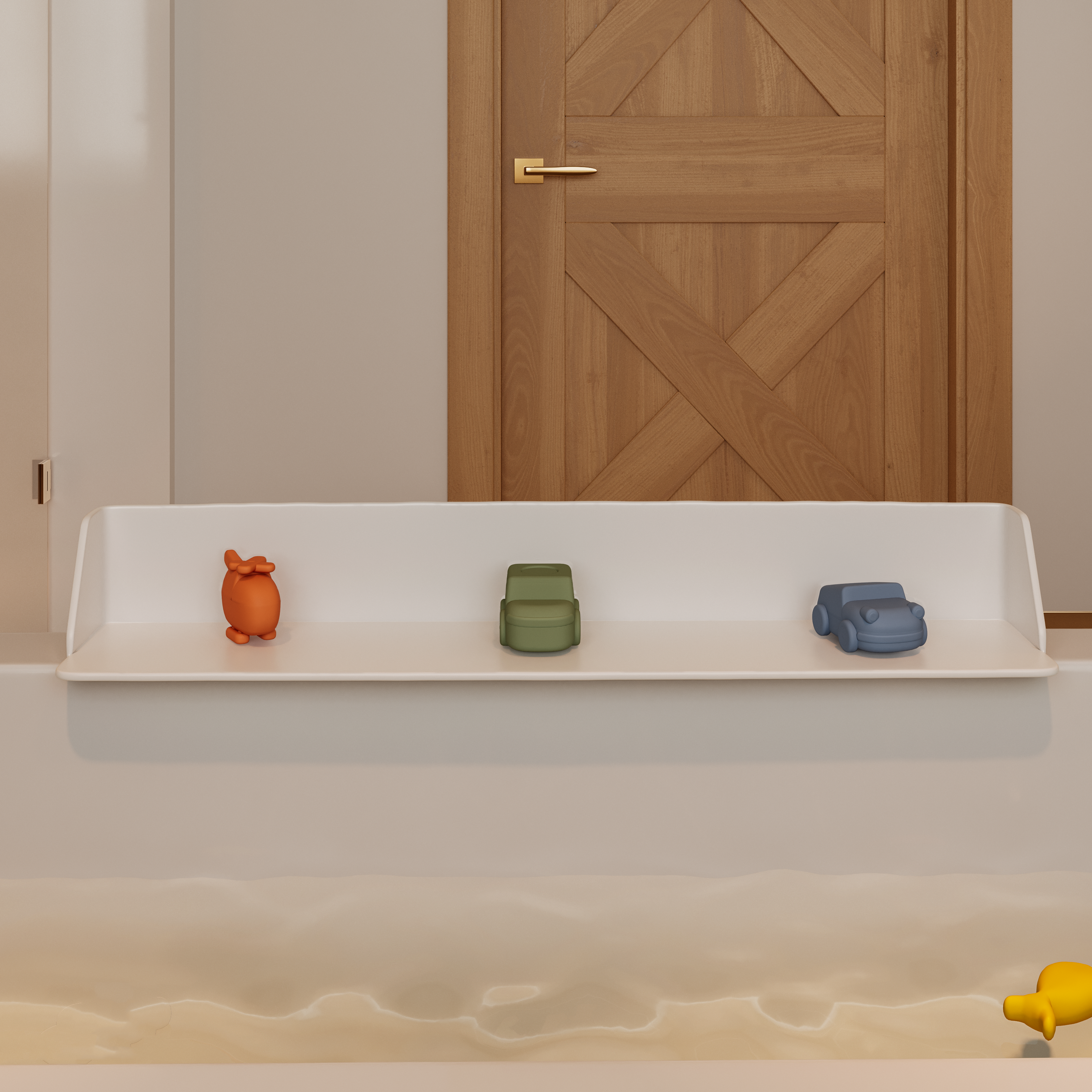 Bathtub Splash Guard - Grey