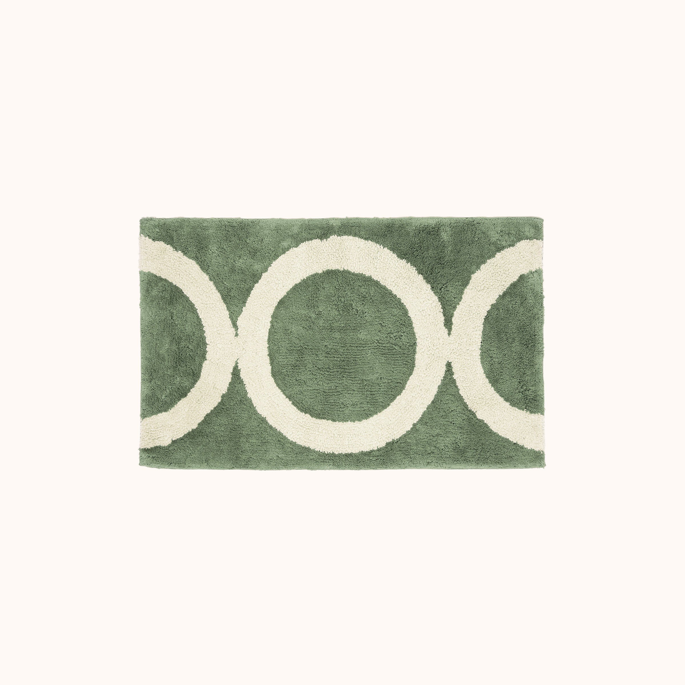 Palomino Bath Mat - Green Circles