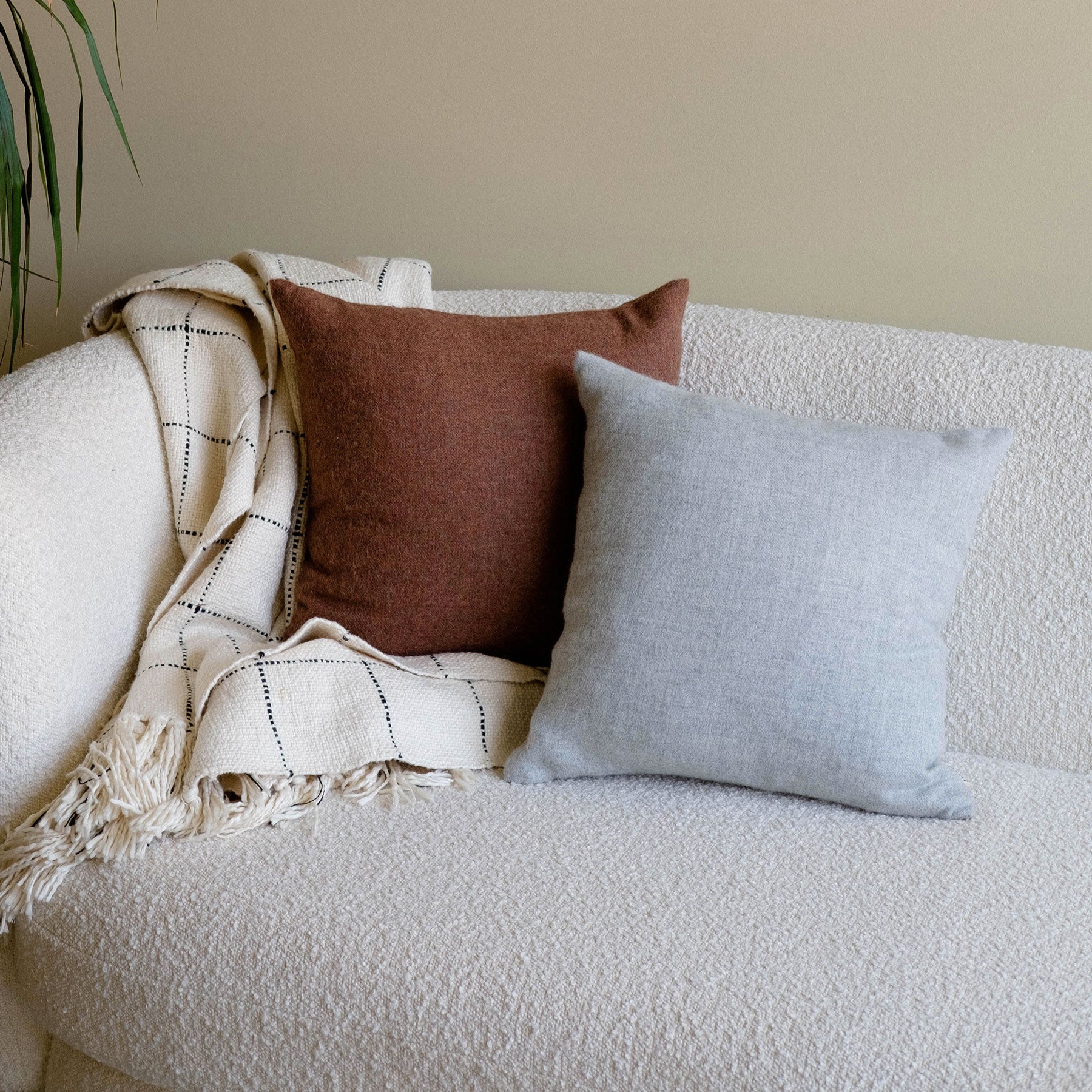 Billie Throw Pillow - Grey