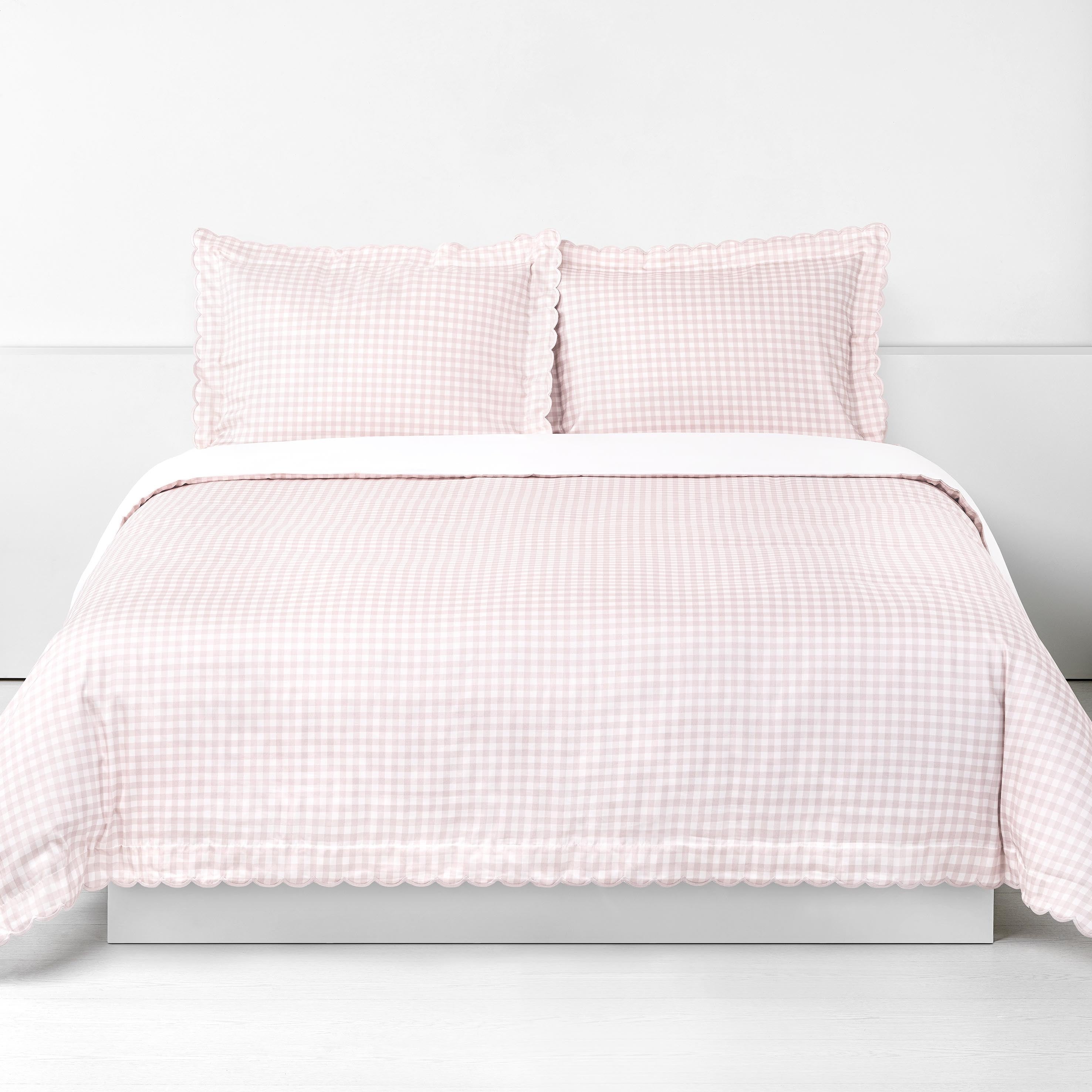 Picnic Gingham Full/Queen Duvet Cover - Pink