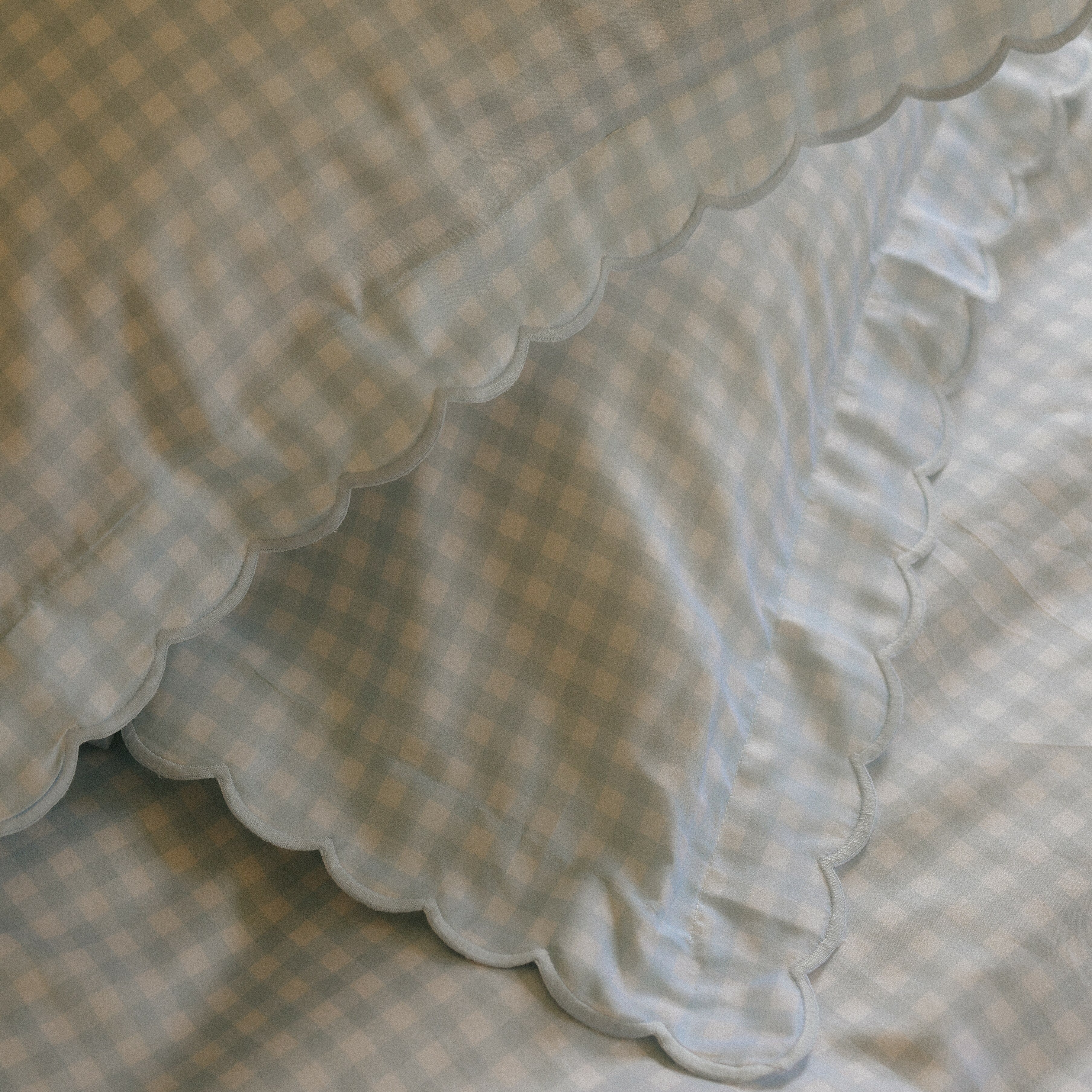 Picnic Gingham Standard Pillowcase Set - Blue