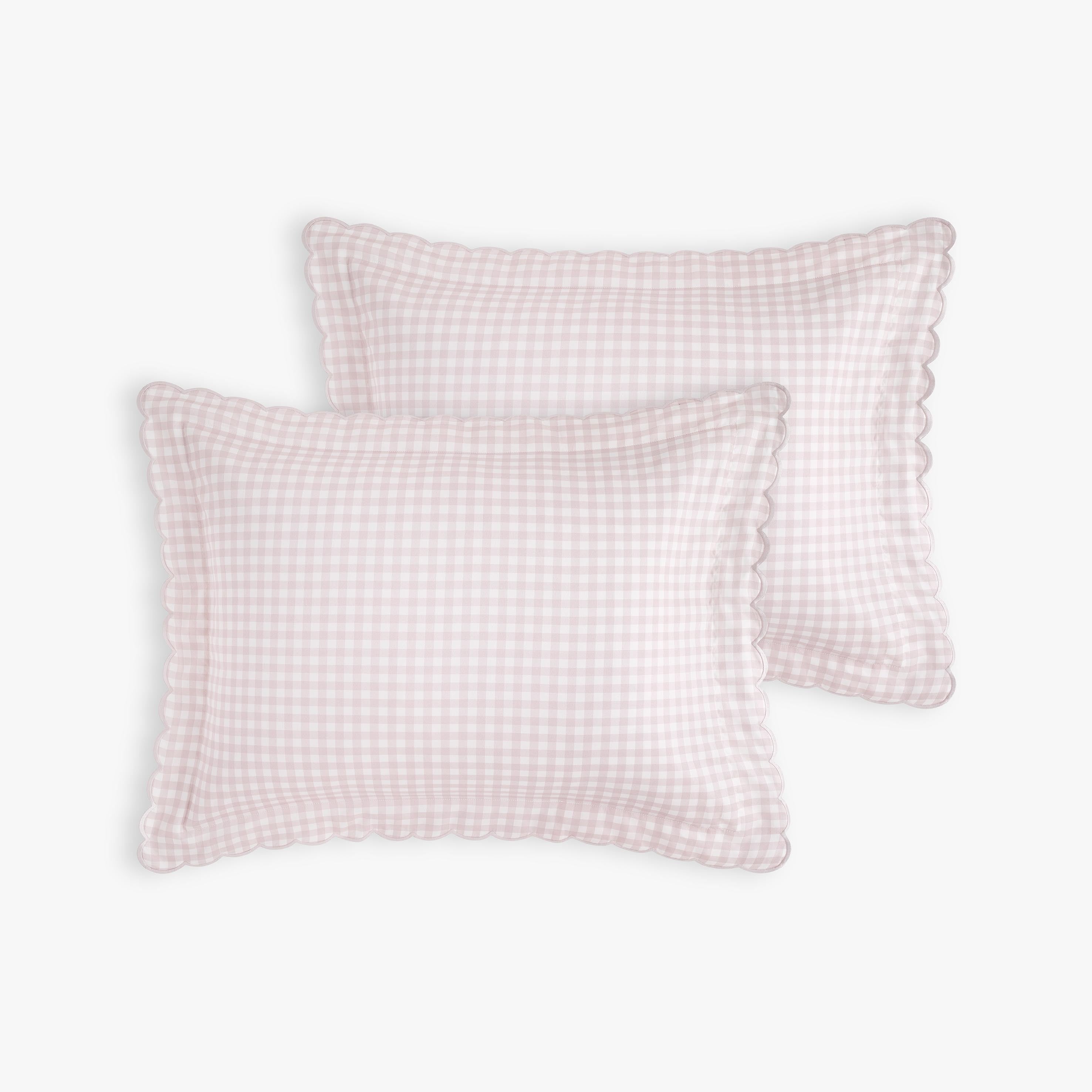 Picnic Gingham Standard Pillowcase Set - Pink