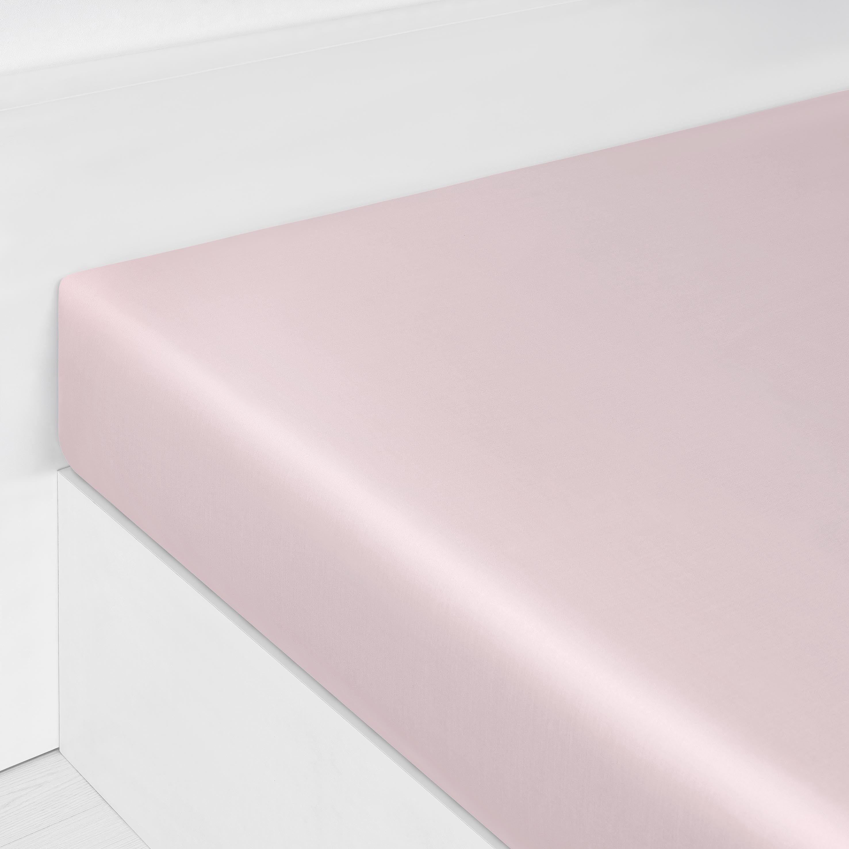 Solid Fitted Sheet - Rose