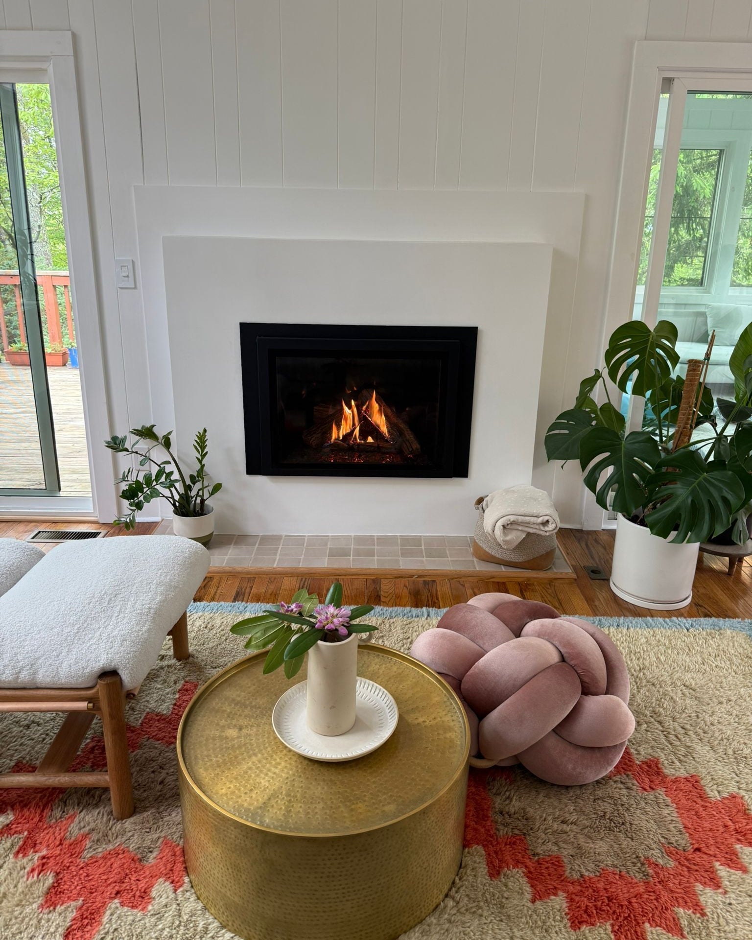 Knot Floor Cushion - Pink