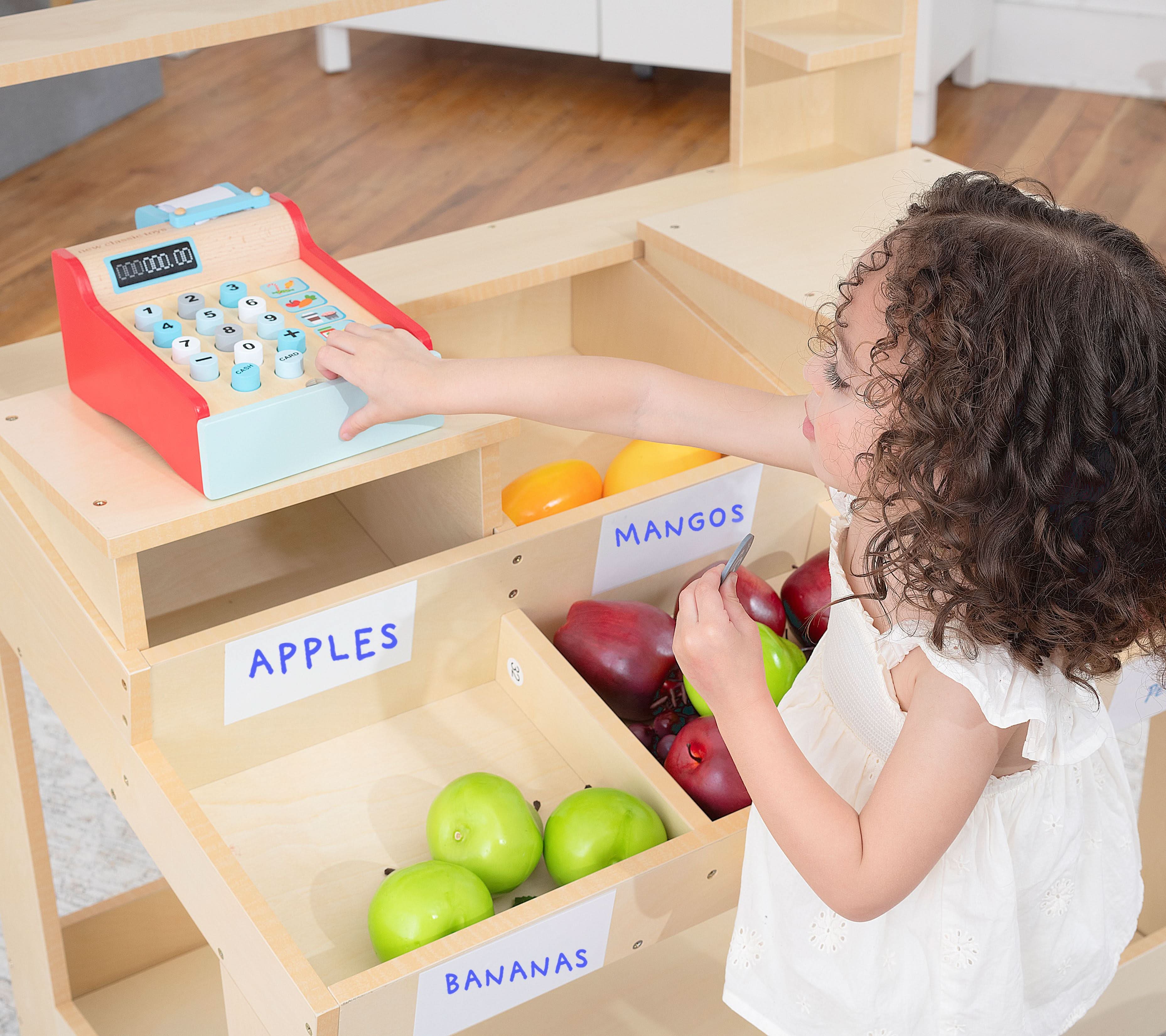 Cypress Wooden Market Stand – Natural