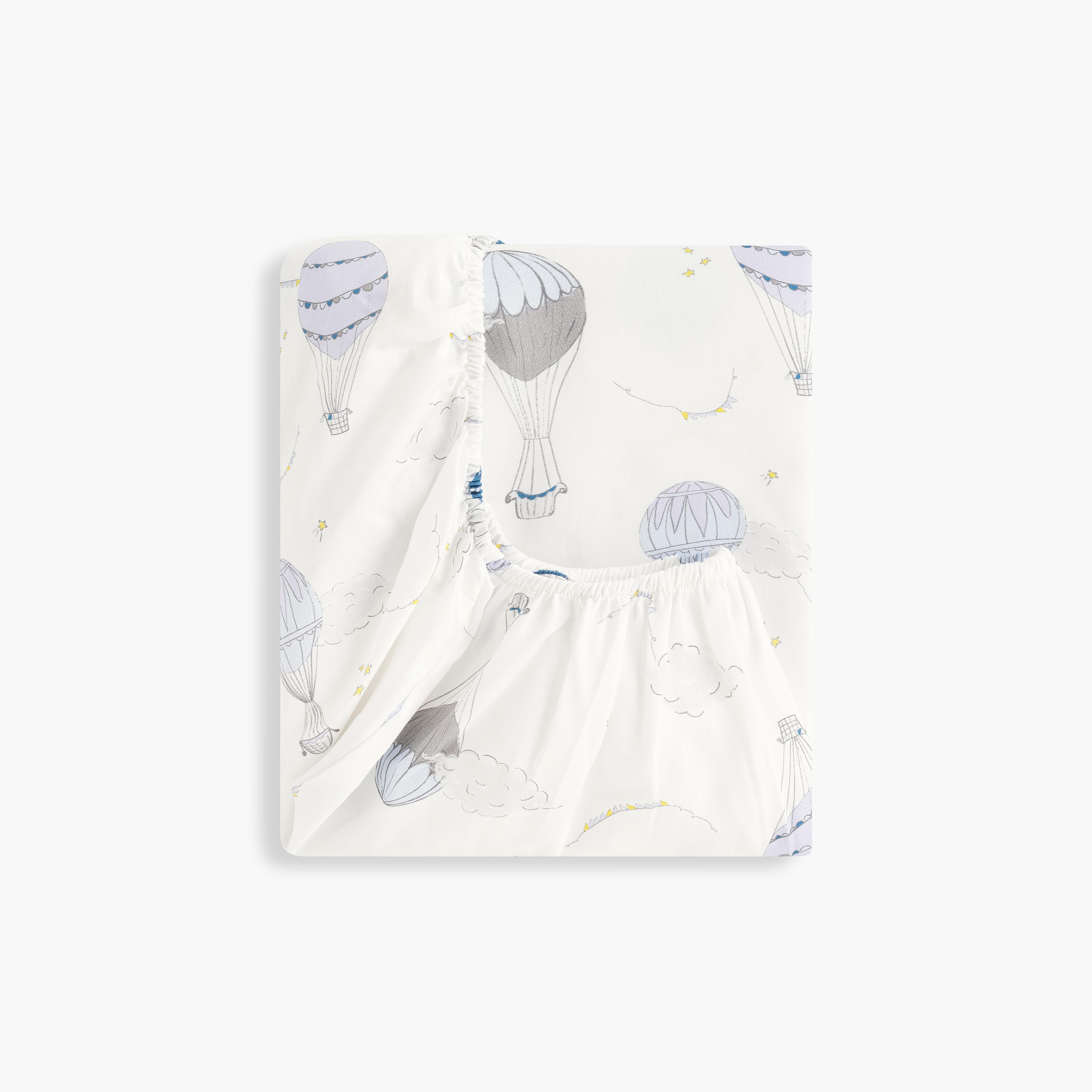 Touch The Sky Crib Sheet - Blue