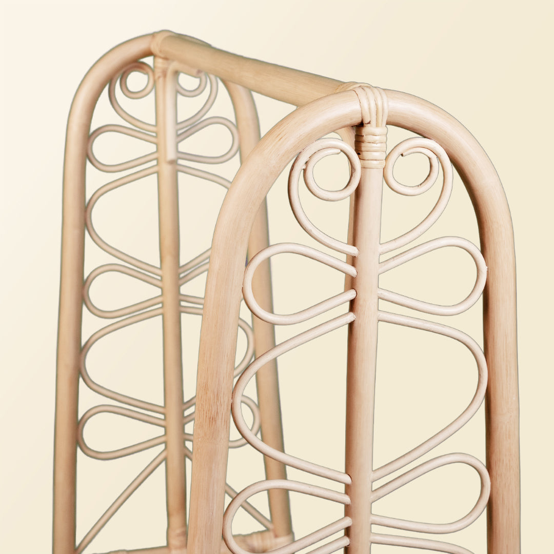 Rattan Kids Montessori Clothing Rack