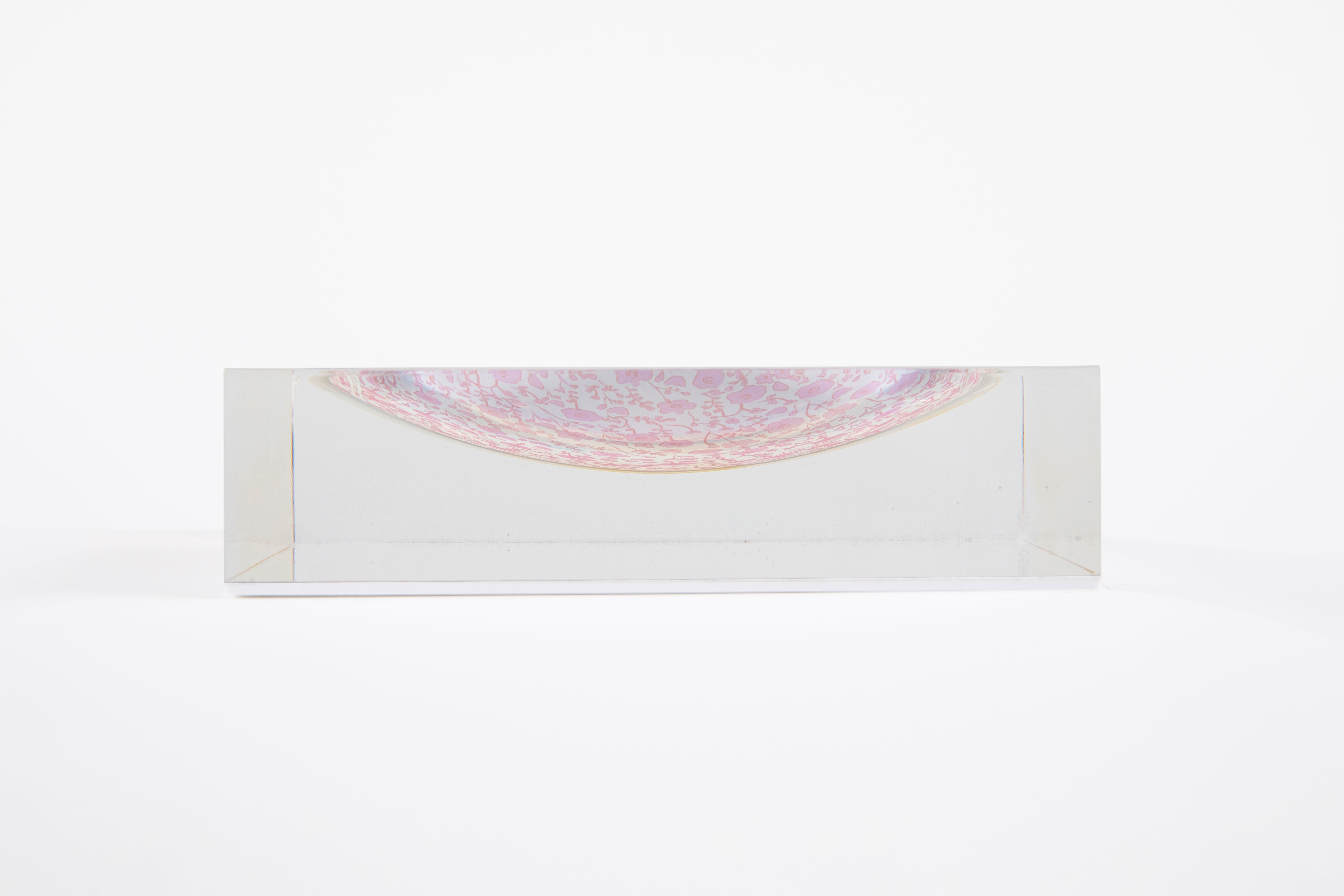 Blooming Toile Candy Dish - Blush