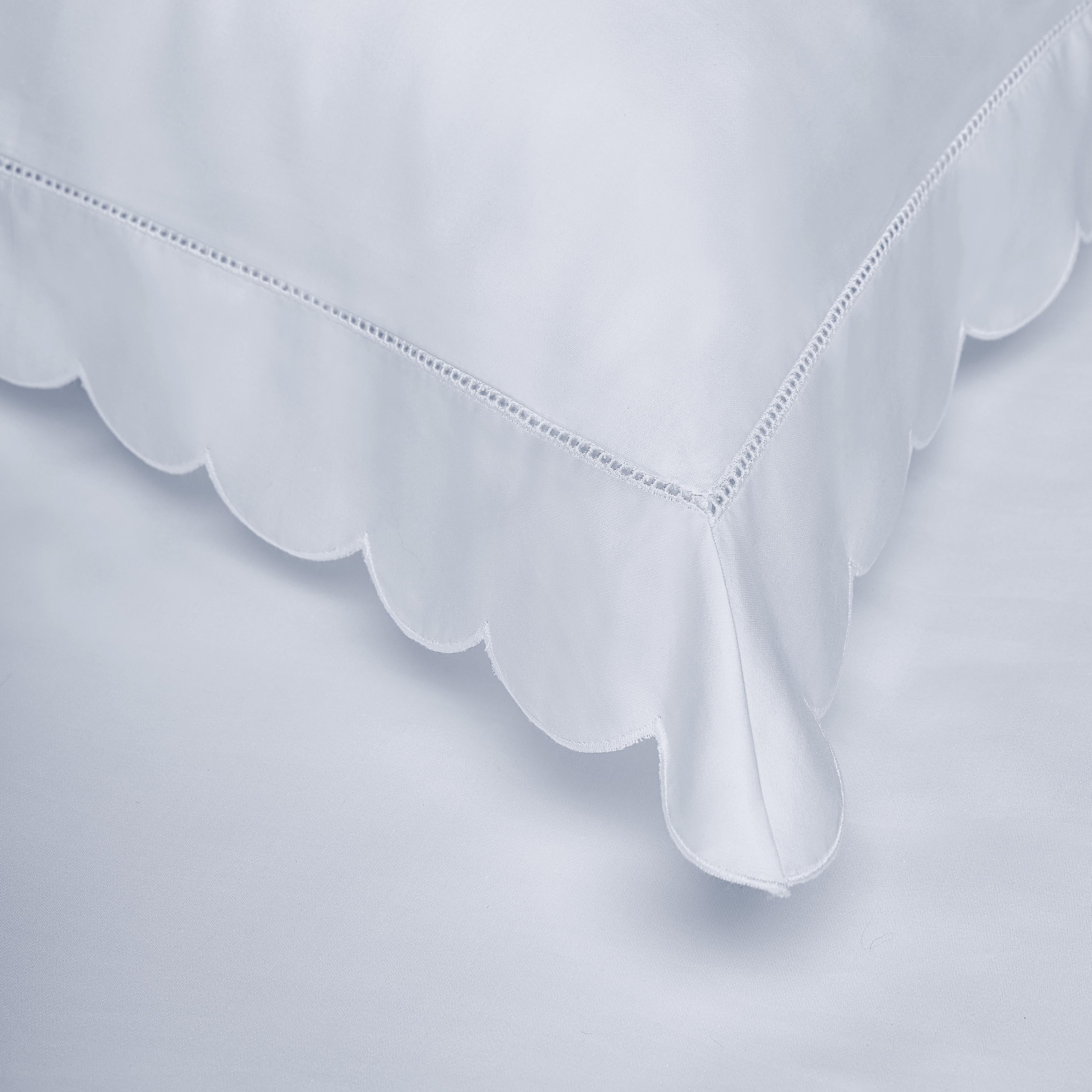Scalloped Starlight Full/Queen Duvet Cover - Blue