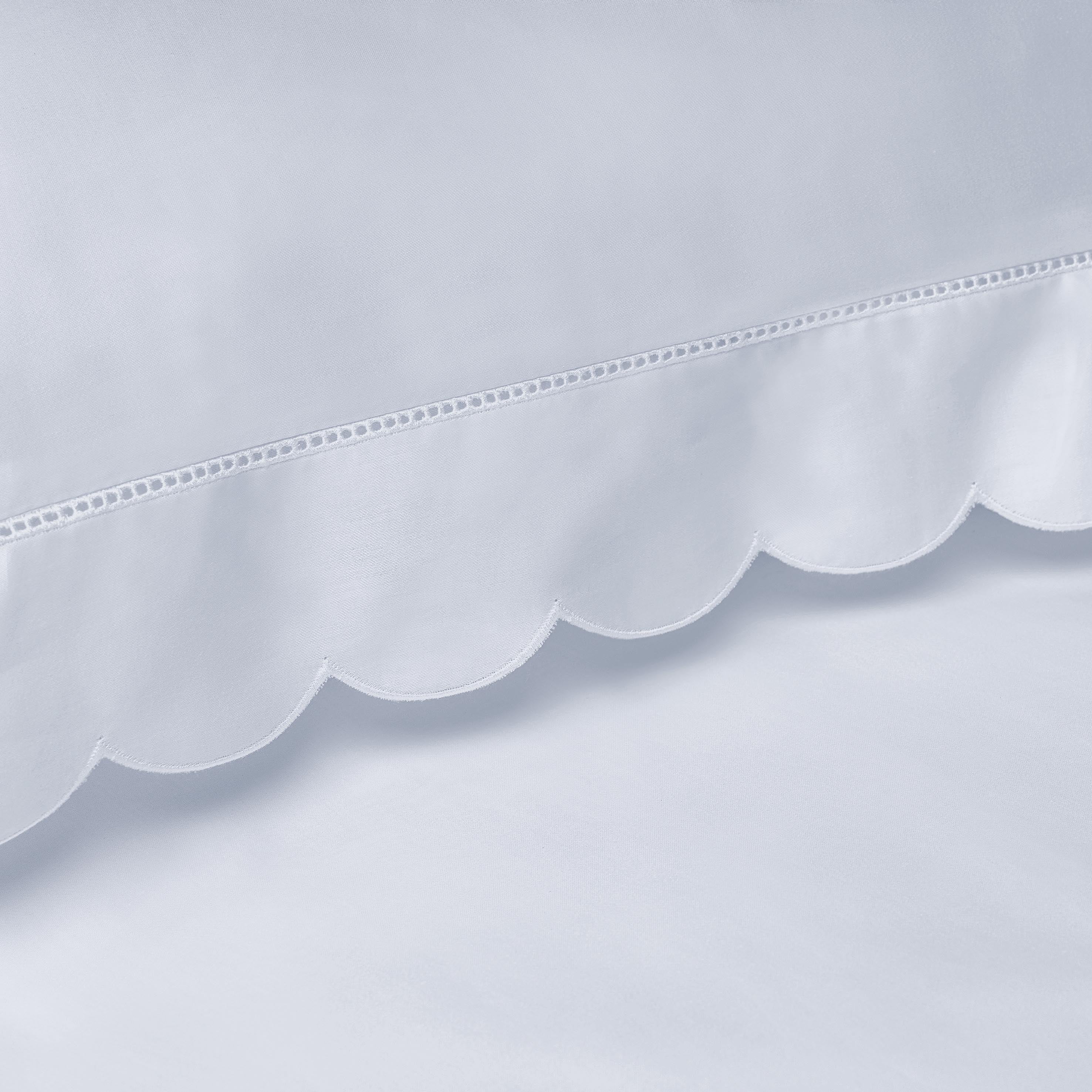 Scalloped Starlight Full/Queen Duvet Cover - Blue