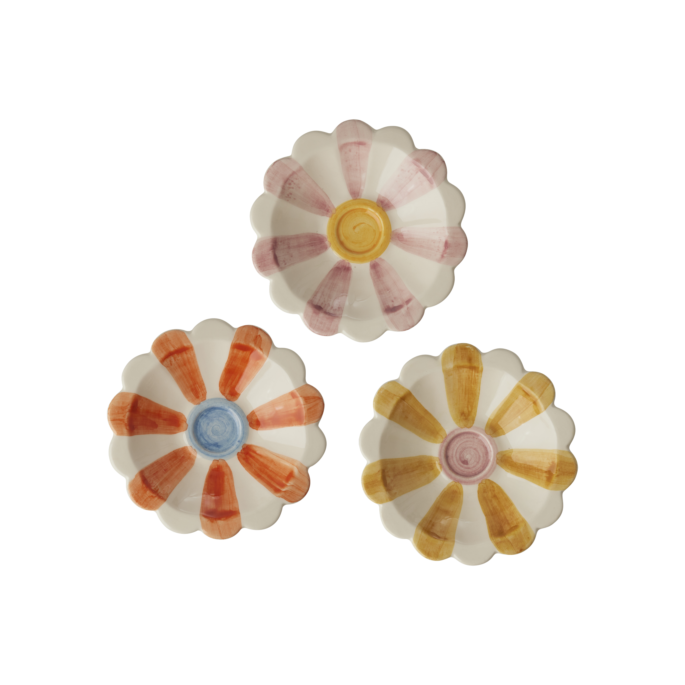 Ceramic Flower Bowl - Pink