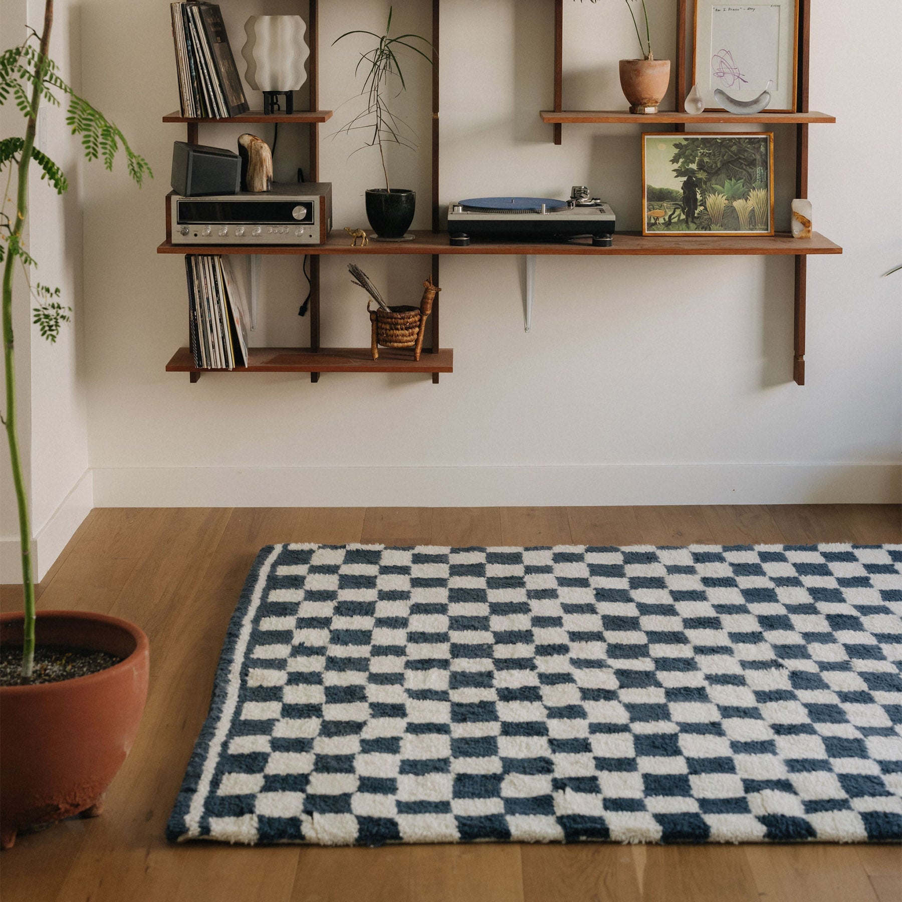 Azia Rug 6' x 9' - Navy / Natural