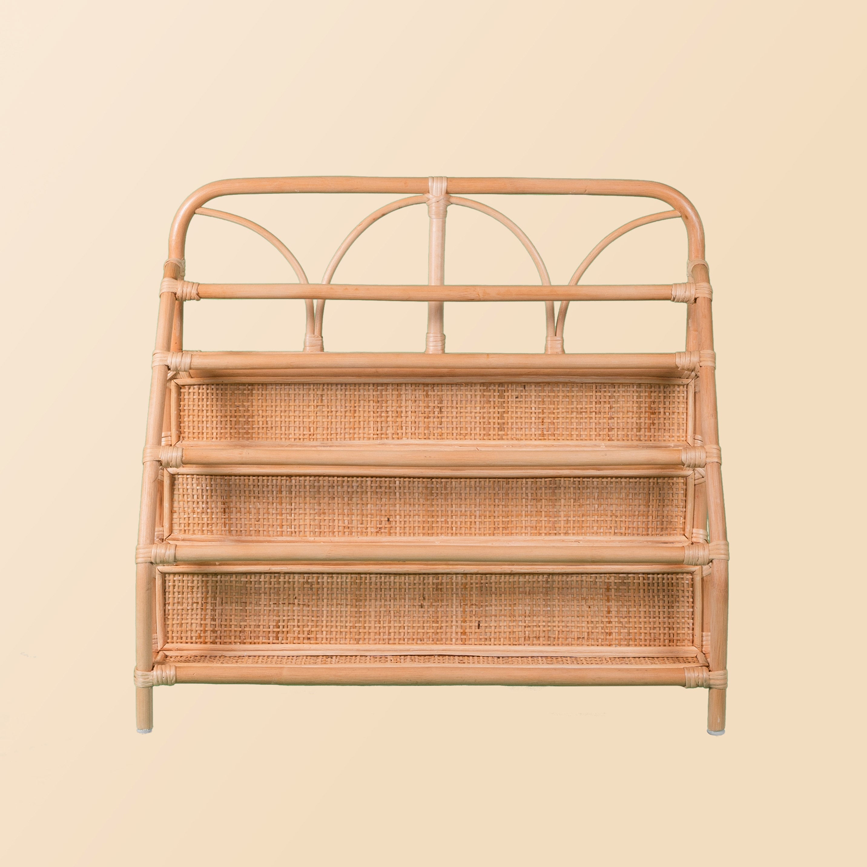 Kids Rattan Montessori Bookshelf