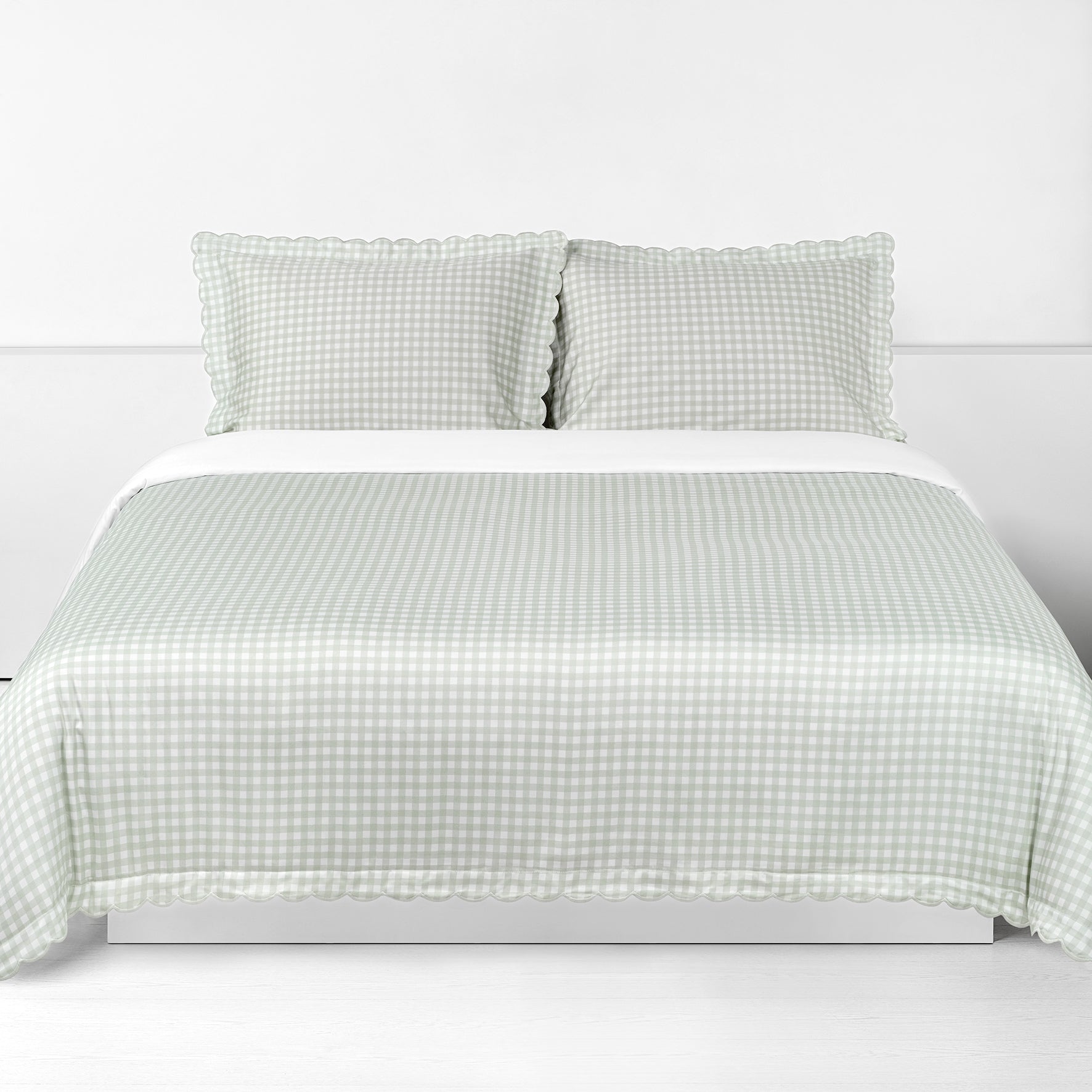 Picnic Gingham Full/Queen Duvet Cover - Green