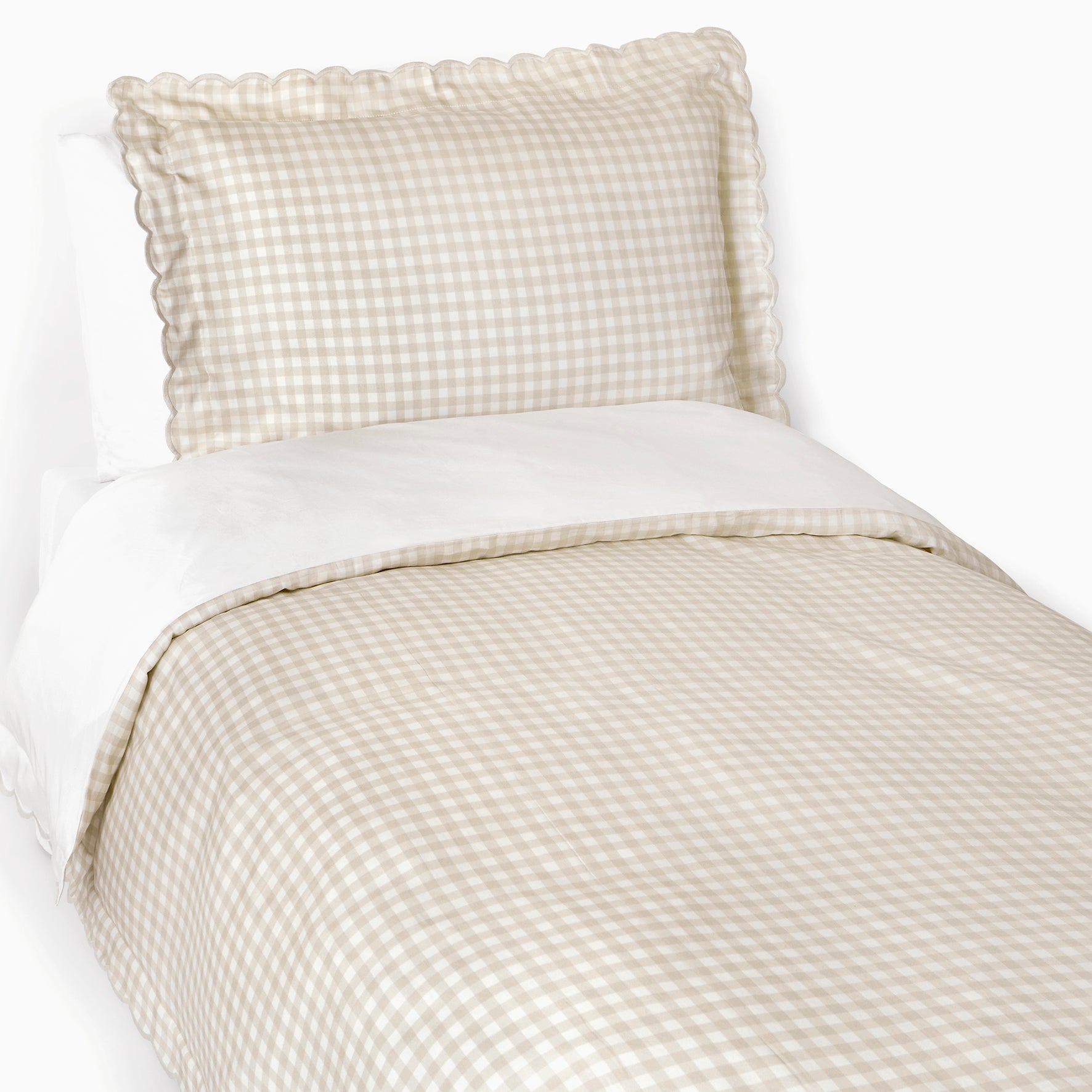 Picnic Gingham Twin Set - Beige