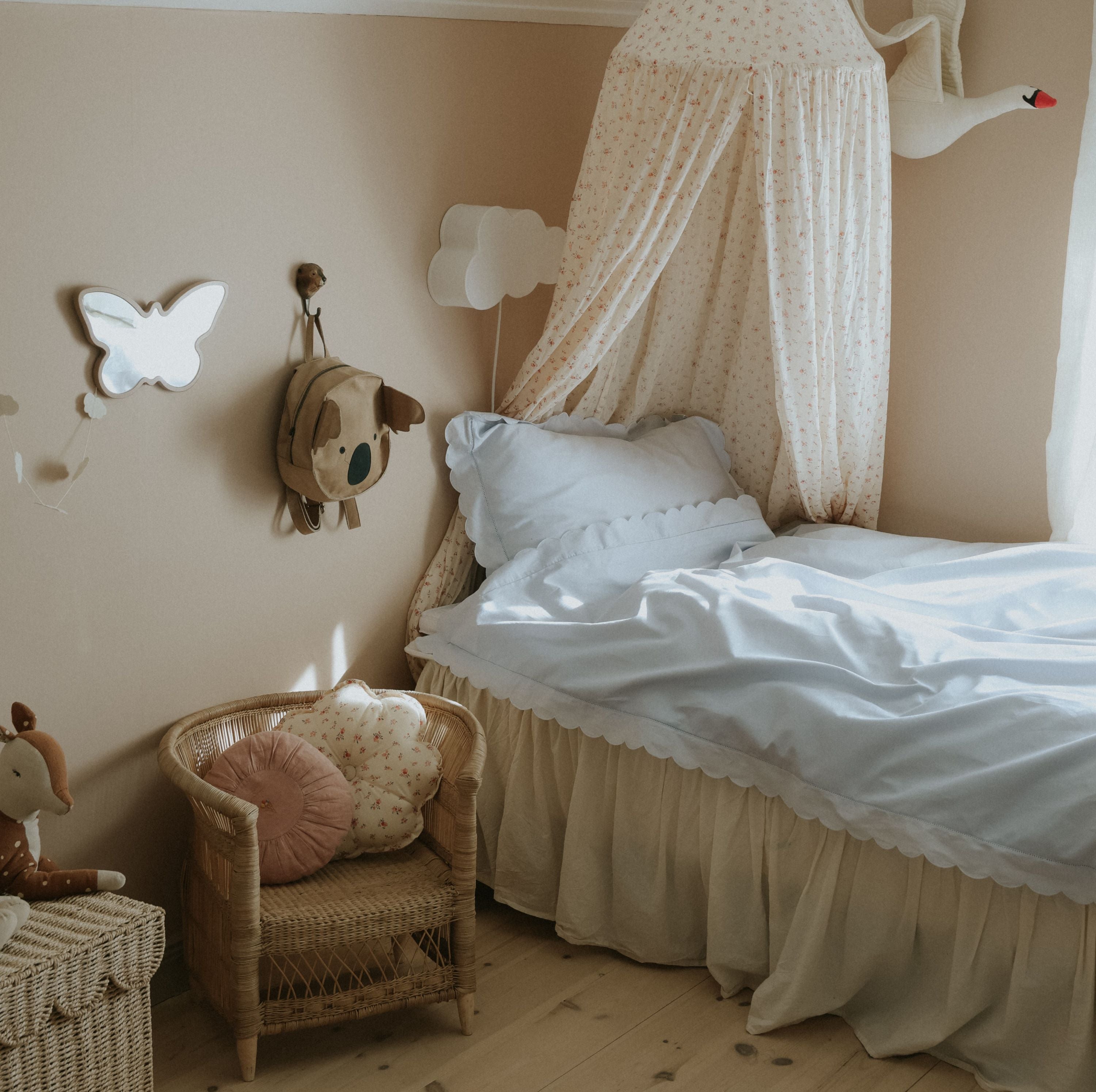 Scalloped Starlight Twin Set - Blue