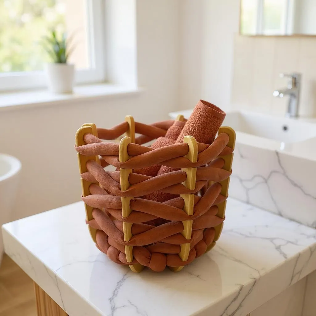 Medium Hull Basket - Burnt Orange