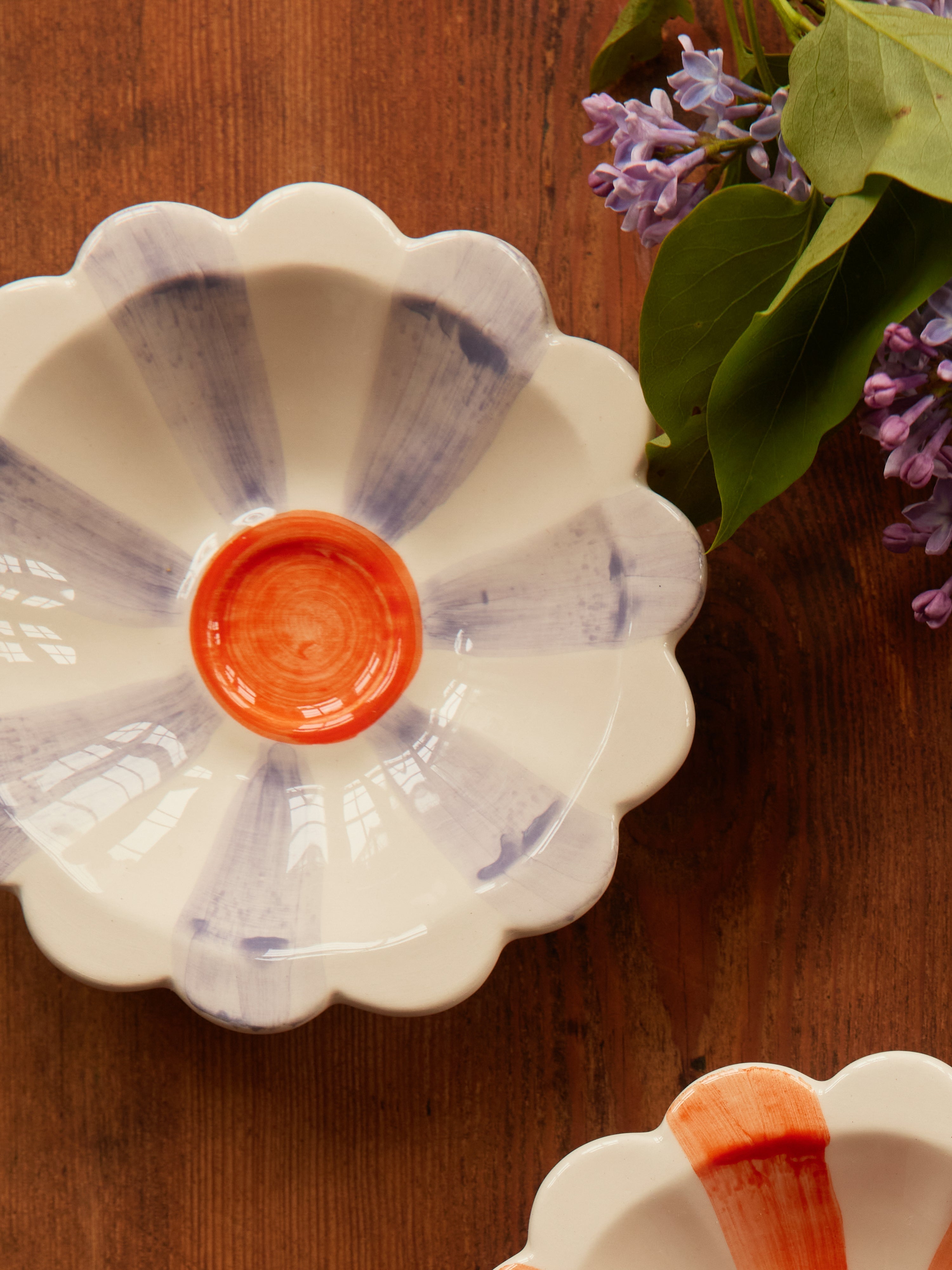 Ceramic Flower Bowl - Lavender