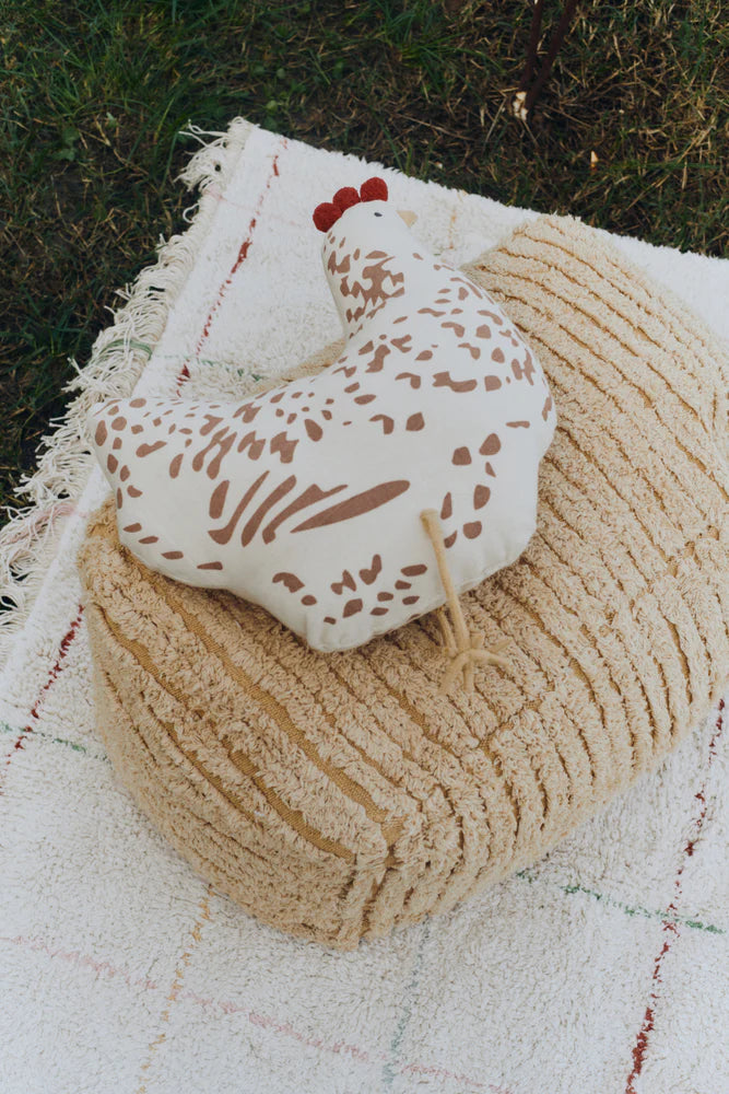 Chicken Cushion - White