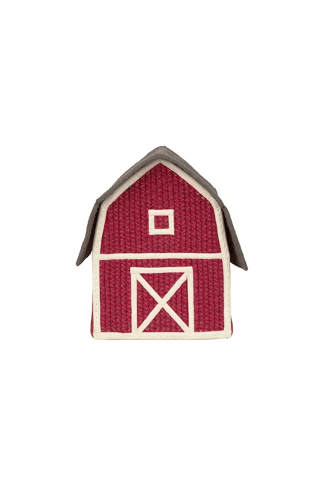 Farm House Storage Basket - Red