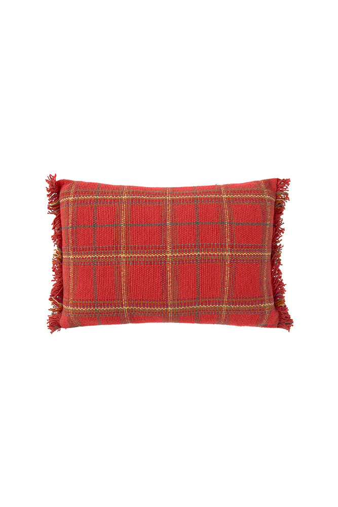 Plaid Cotton Pillow