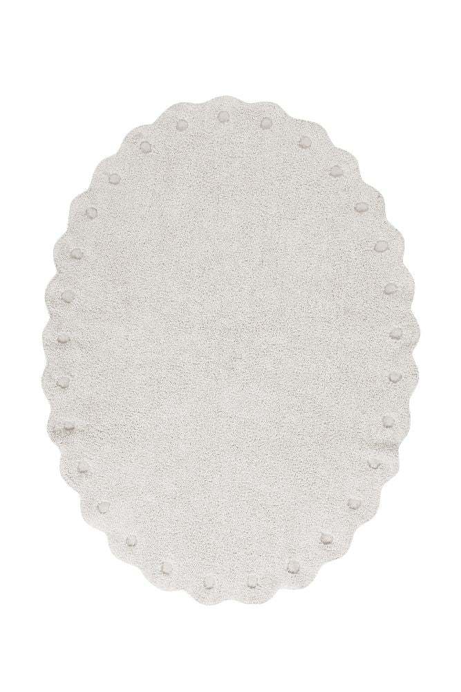 Washable Cotton Pine Cone Rug - Ivory