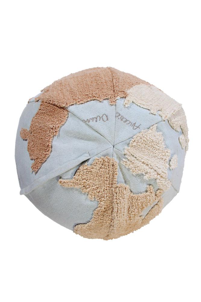 Kids World Map Pouf