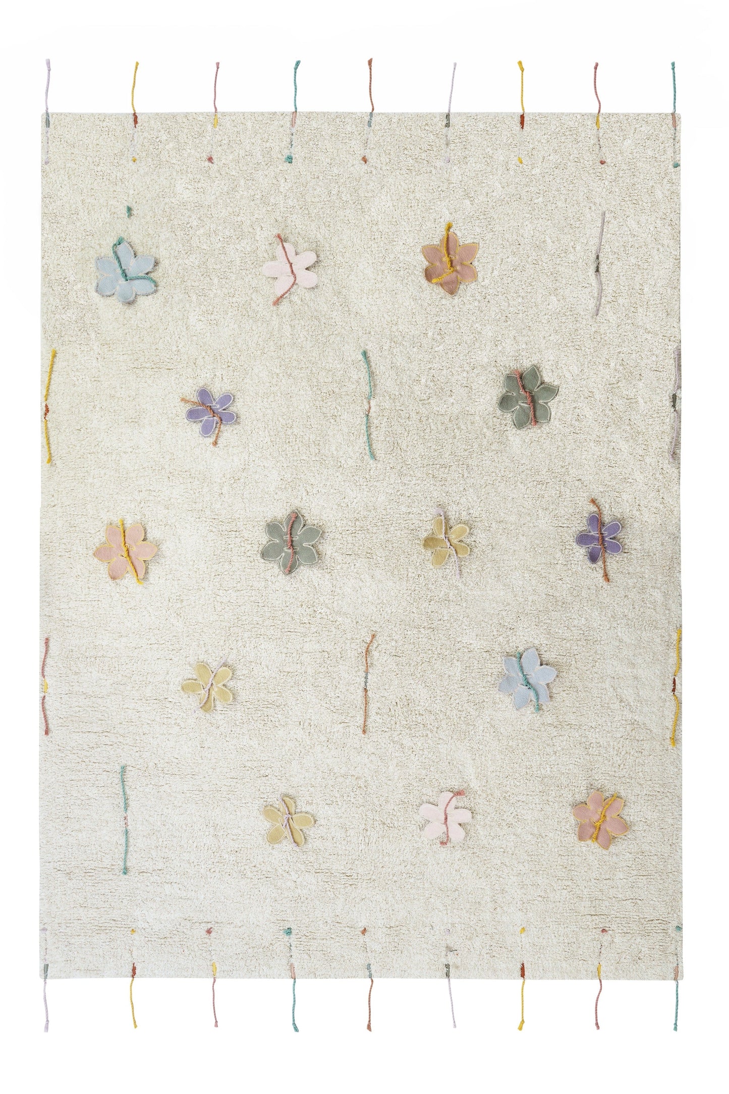 Washable Cotton Interactive Wildflower Rug