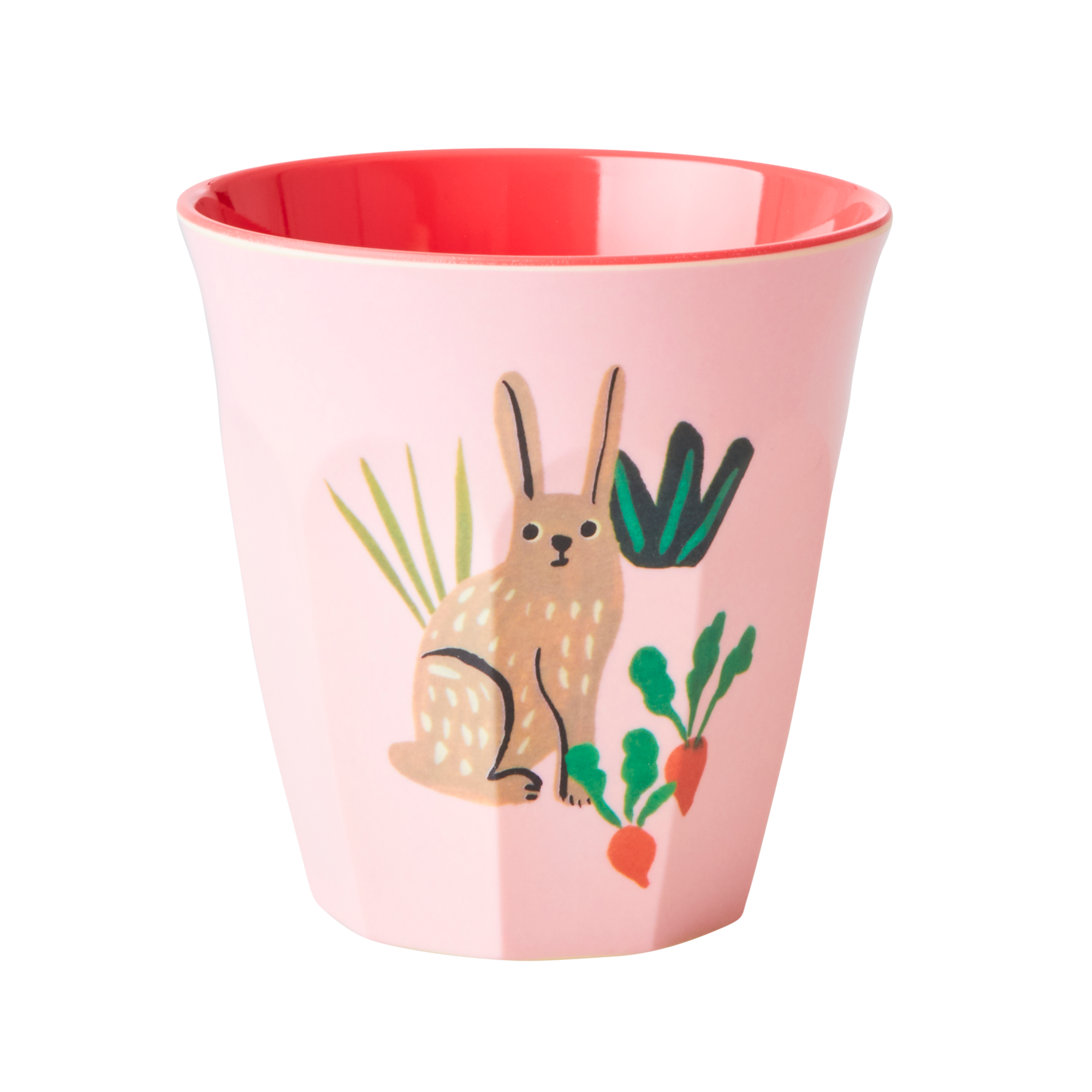 Melamine Kids Cups in Pink Farm Prints - Medium - 6 piece set