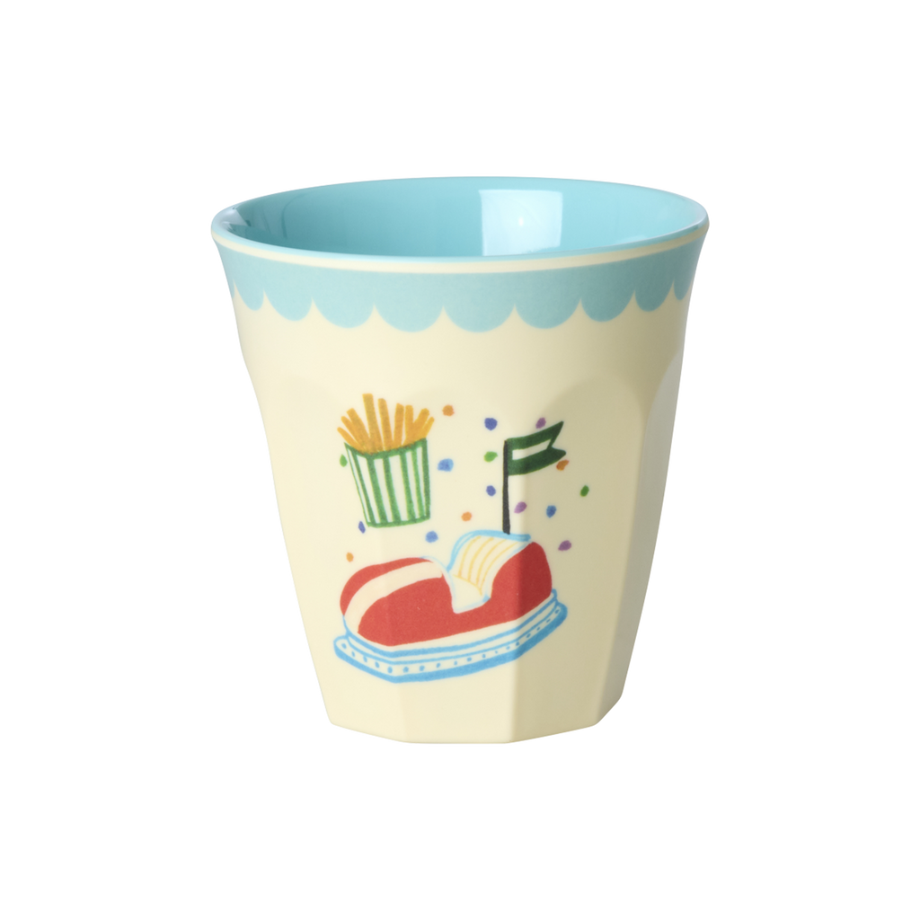 Melamine Kids Cups in Fun Fair Prints - Small - 6 piece set
