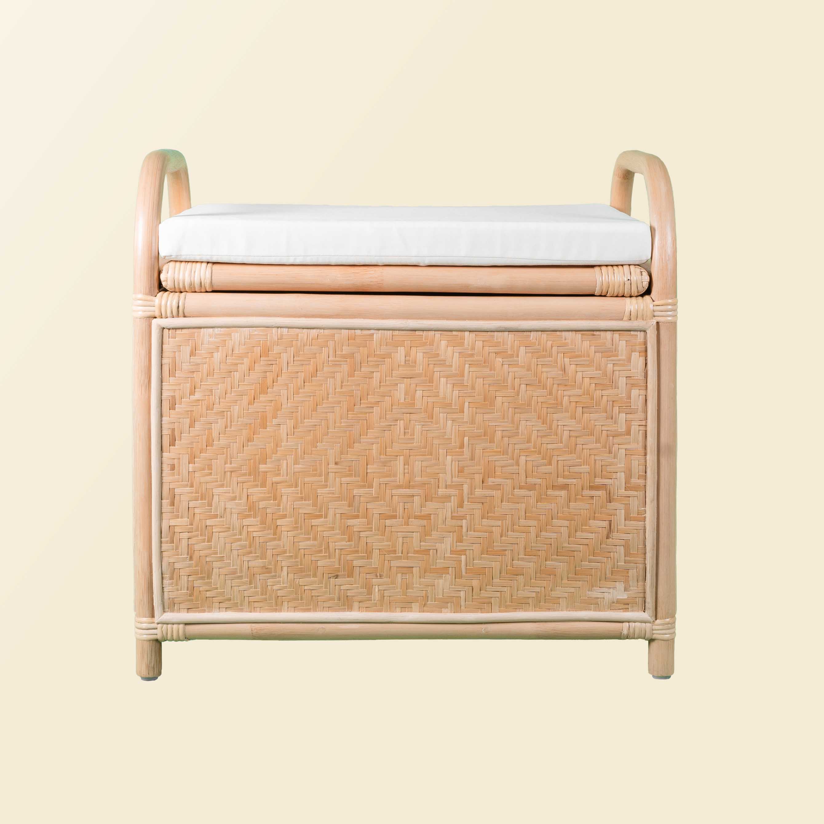 Rattan Storage Bench