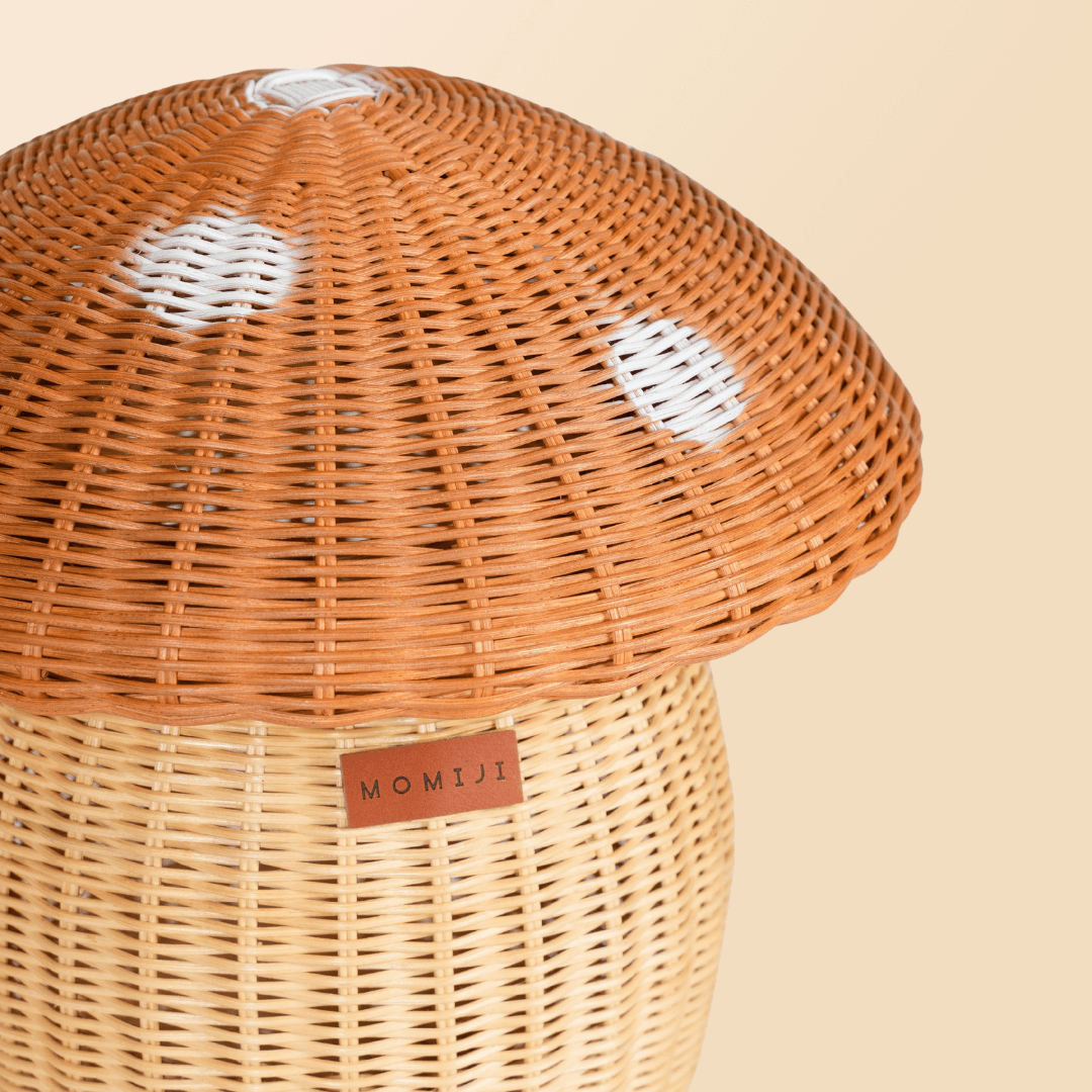 Mushroom Rattan Storage Basket