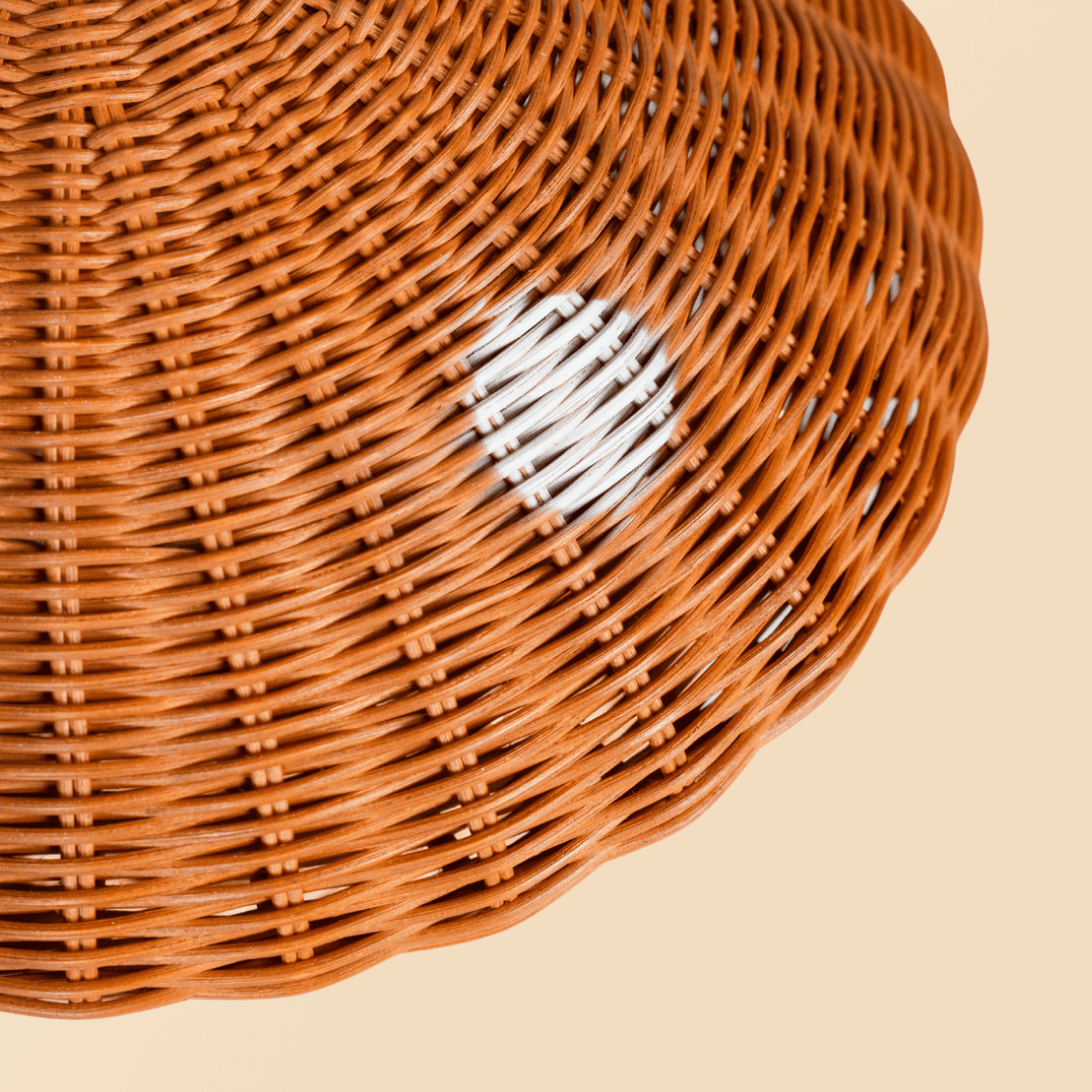 Mushroom Rattan Storage Basket