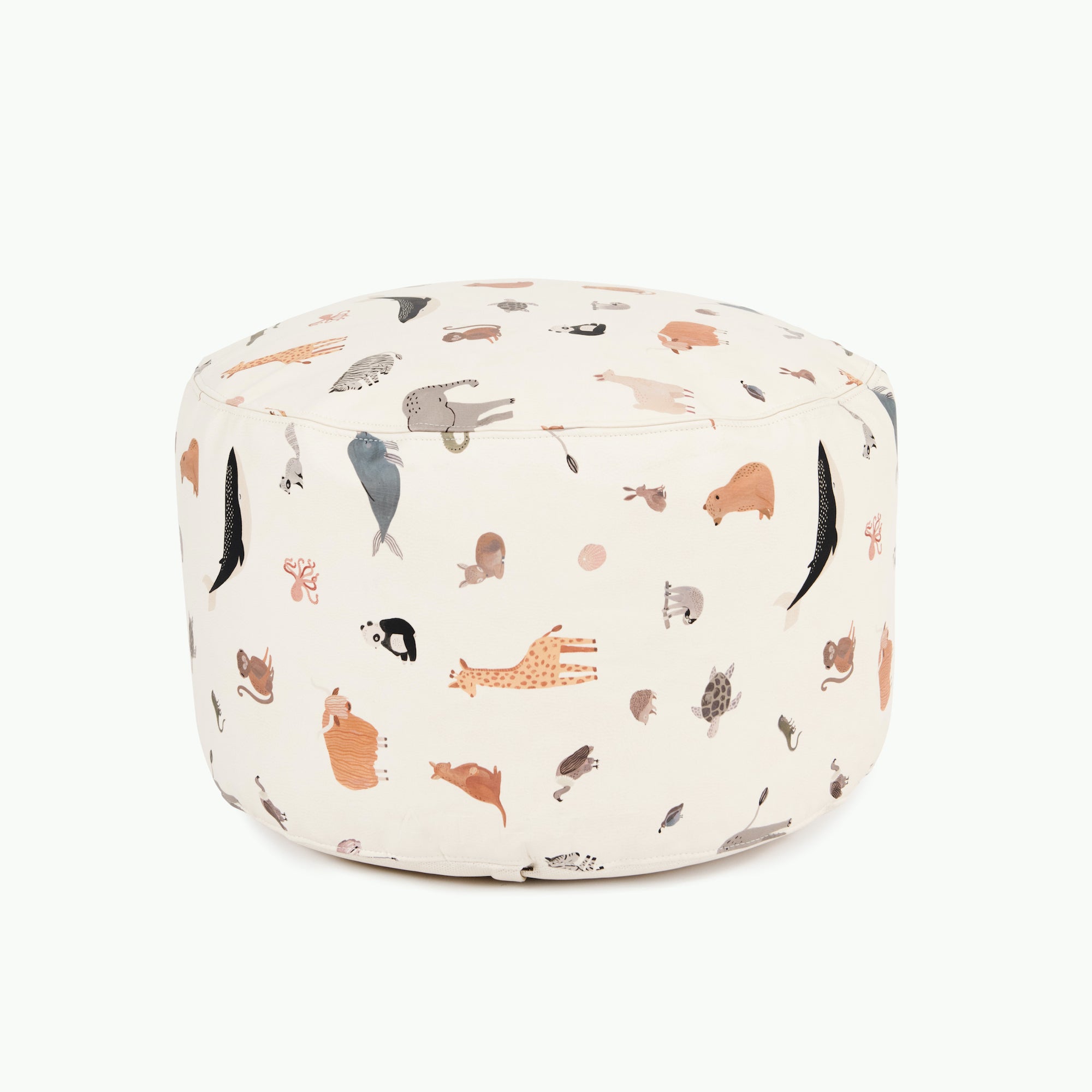 Vegan Leather Pouf - Circle or Square