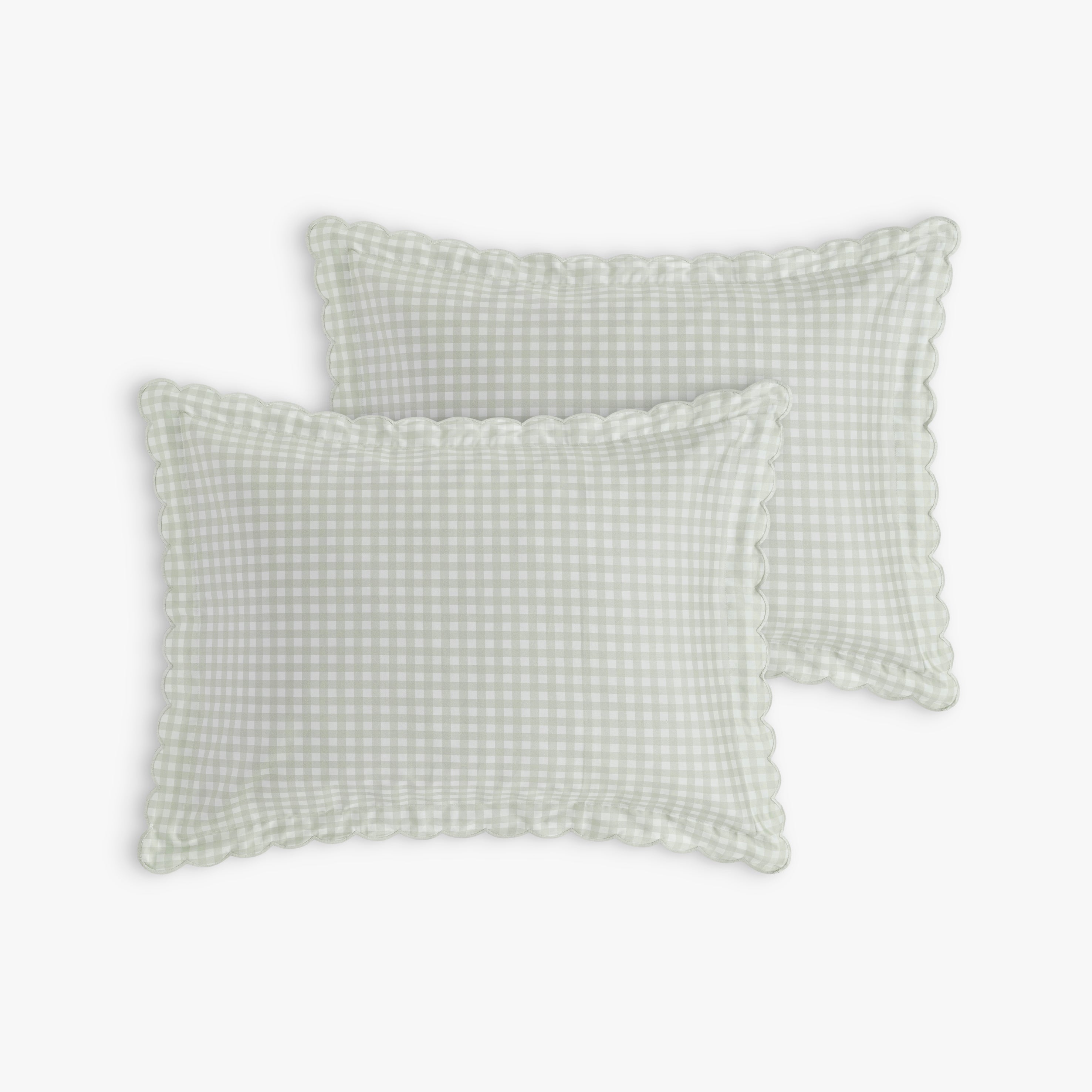 Picnic Gingham Standard Pillowcase Set - Green