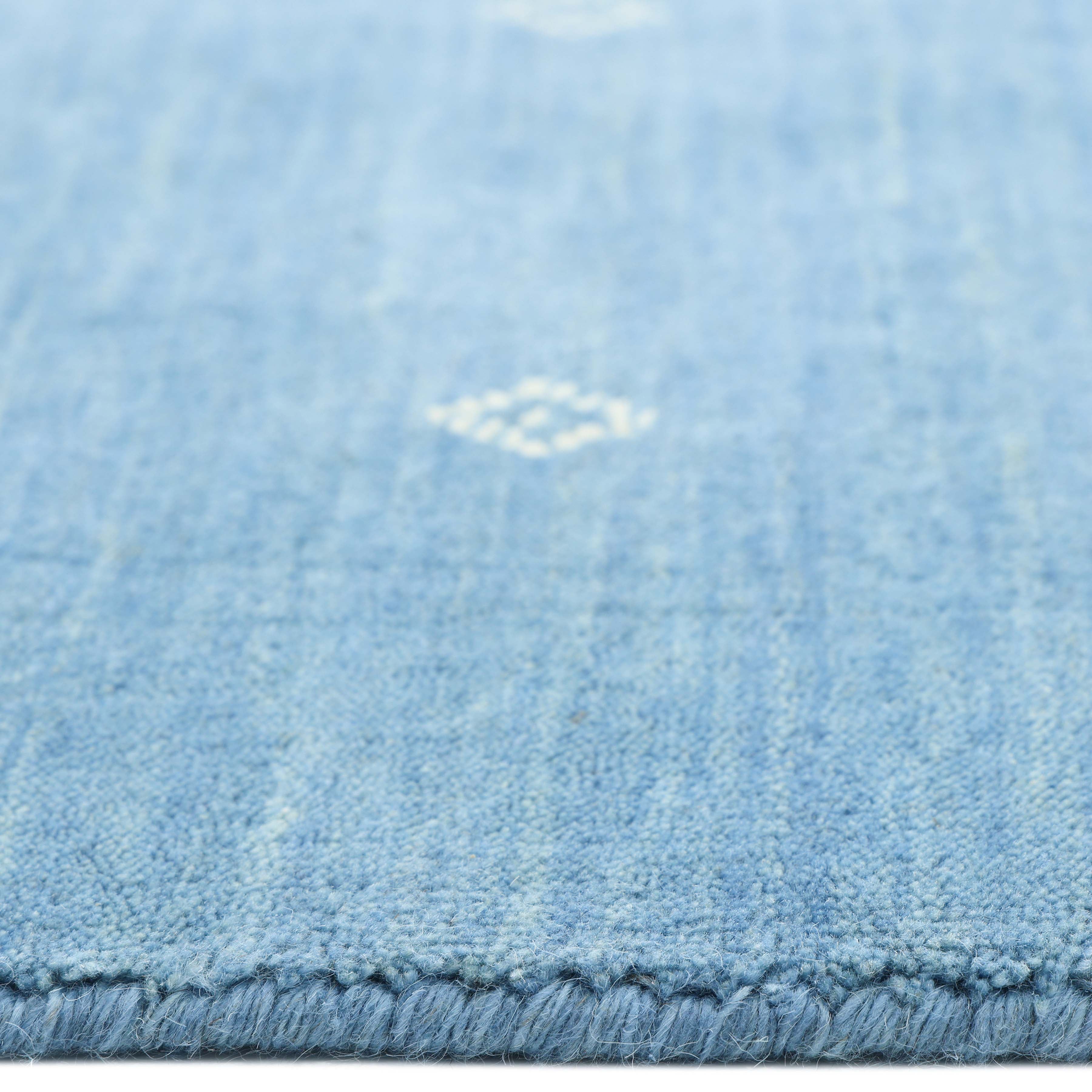 Boho Handmade Area Rug - Blue