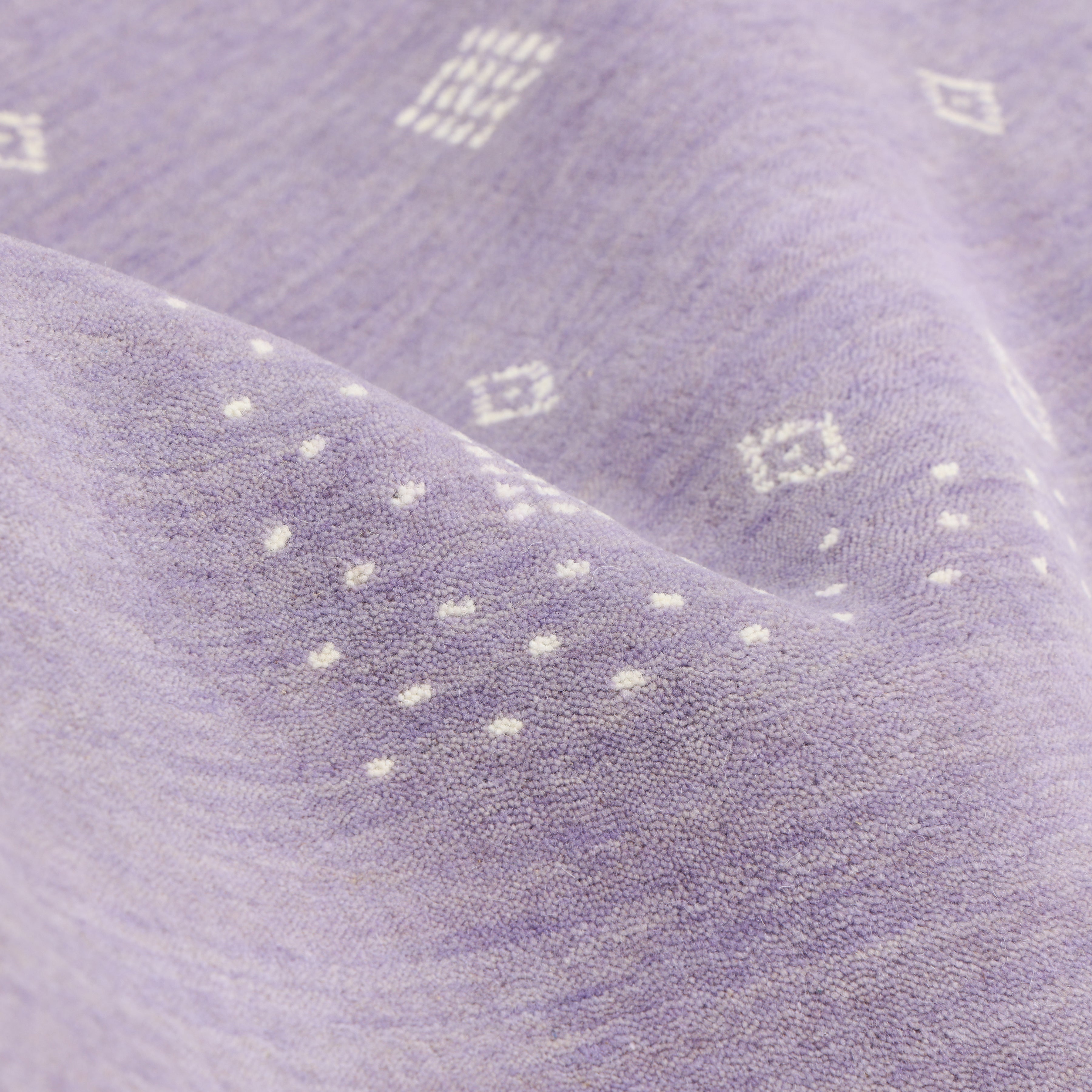 Boho Handmade Area Rug - Purple