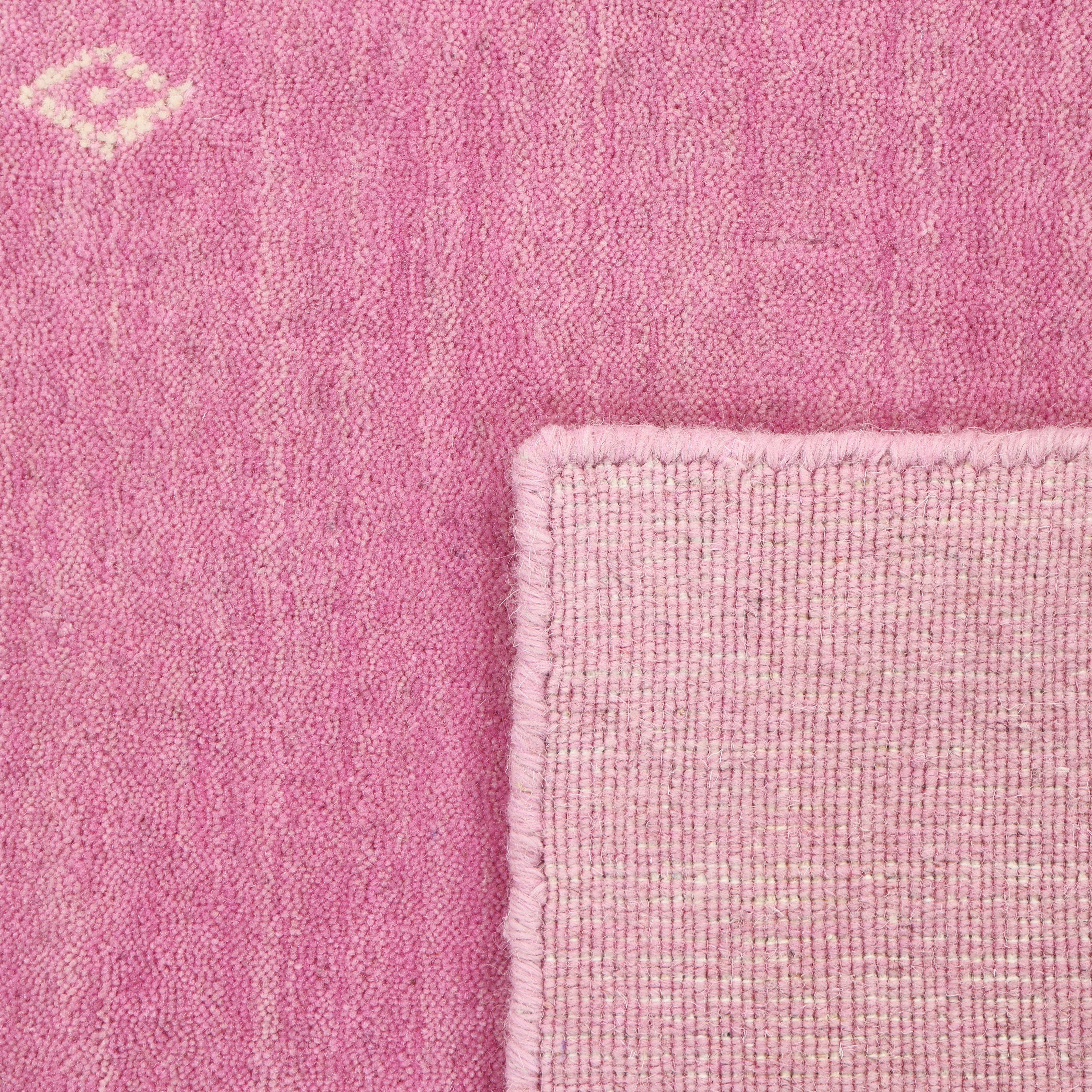 Boho Handmade Area Rug - Pink