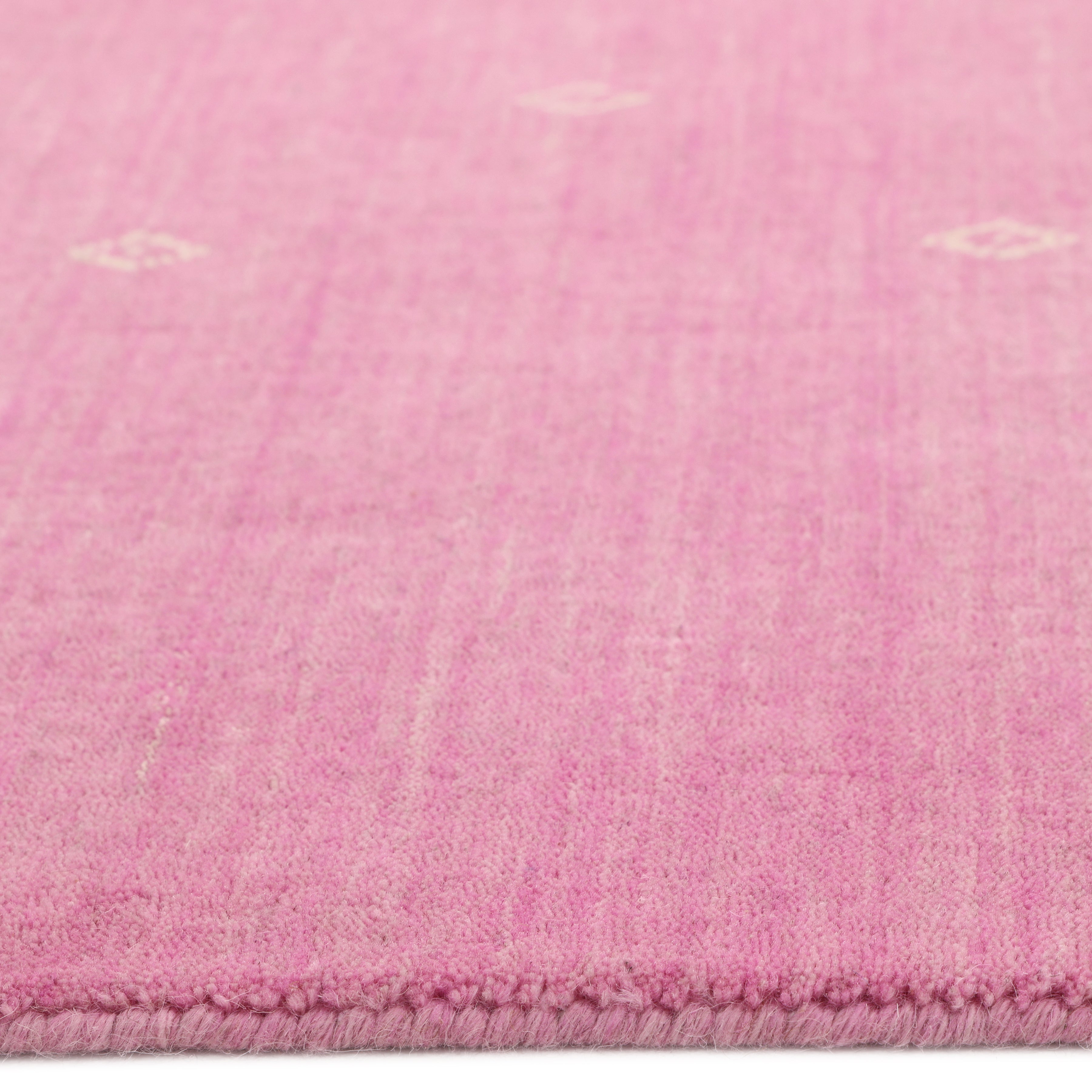 Boho Handmade Area Rug - Pink