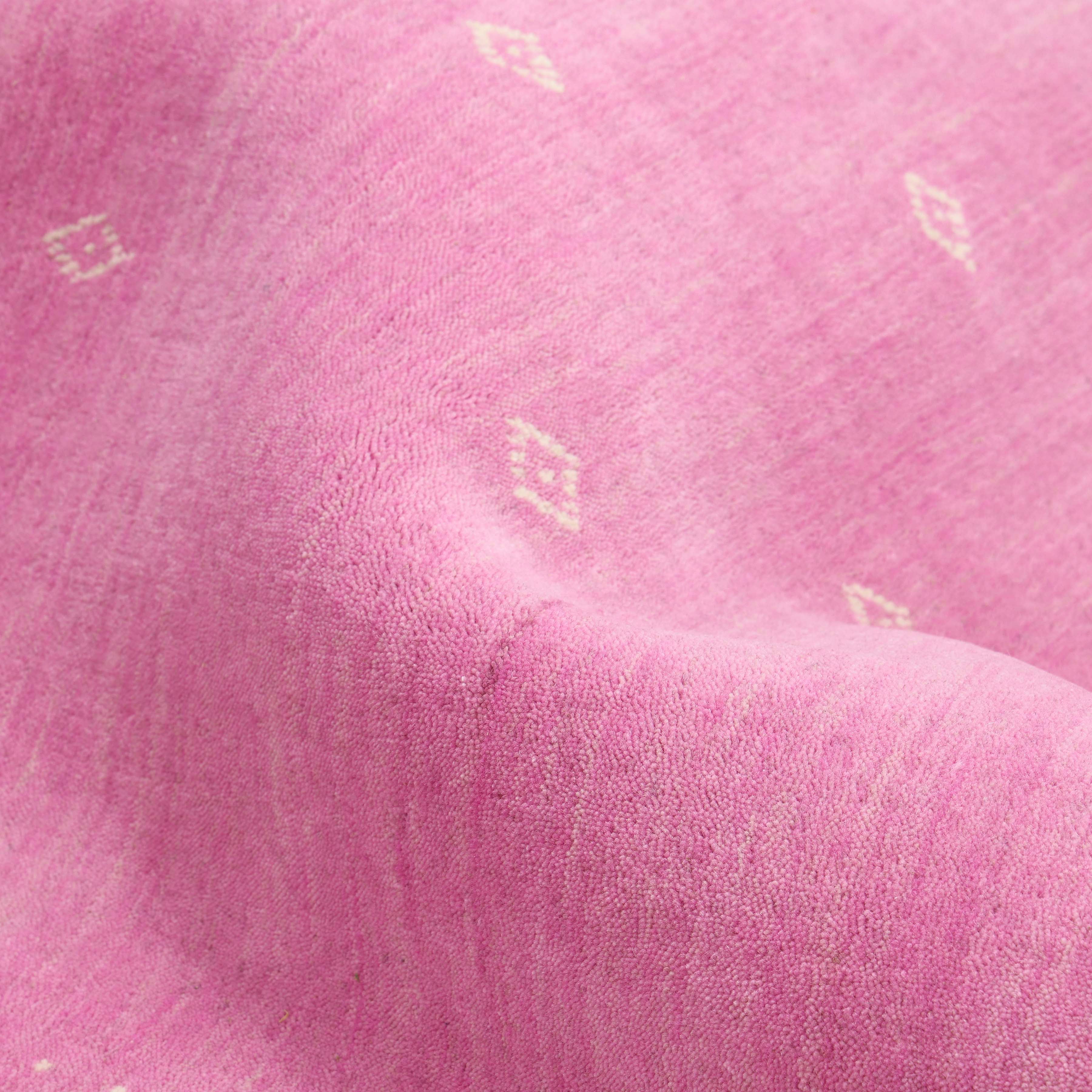 Boho Handmade Area Rug - Pink