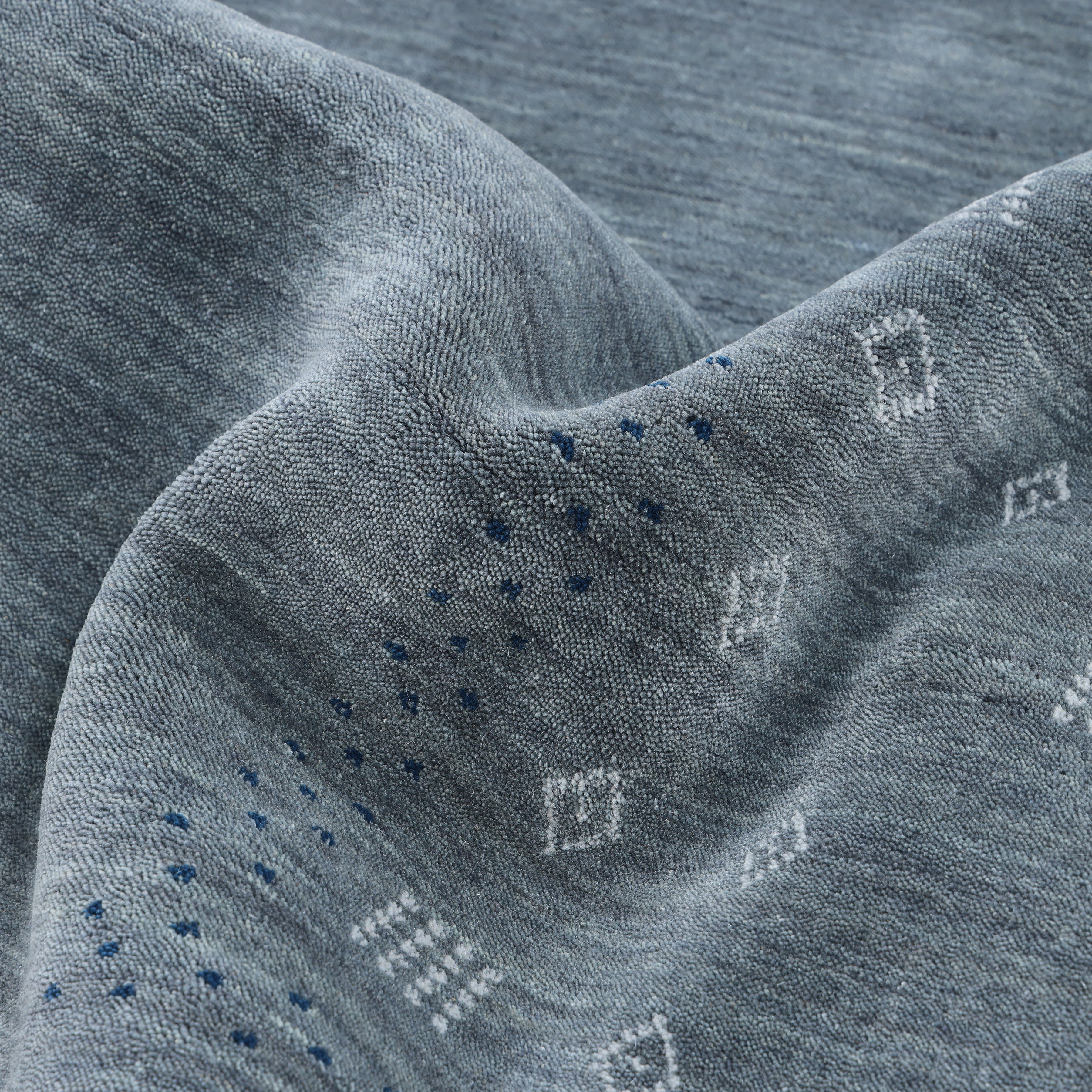 Boho Handmade Area Rug - Gray